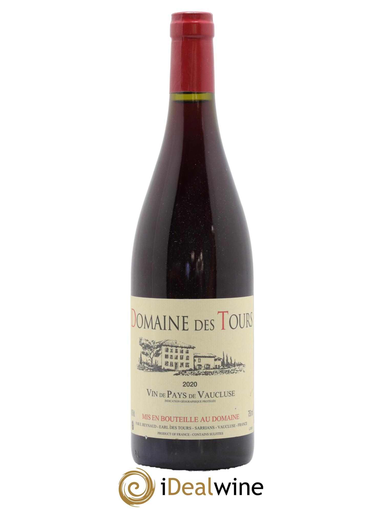 Vaucluse (Vin de Pays de Vaucluse) Domaine des Tours Emmanuel Reynaud 2020 - Lot de 1 bouteille - 0