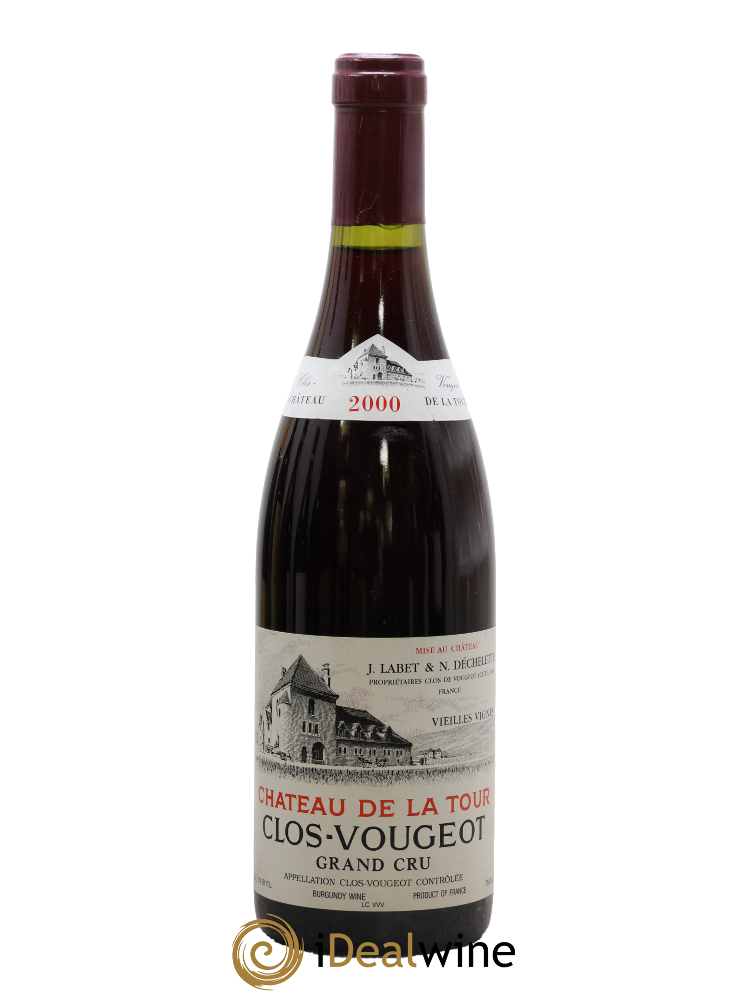 Clos de Vougeot Grand Cru Vieilles Vignes Château de La Tour 2000 - Posten von 1 Flasche - 0