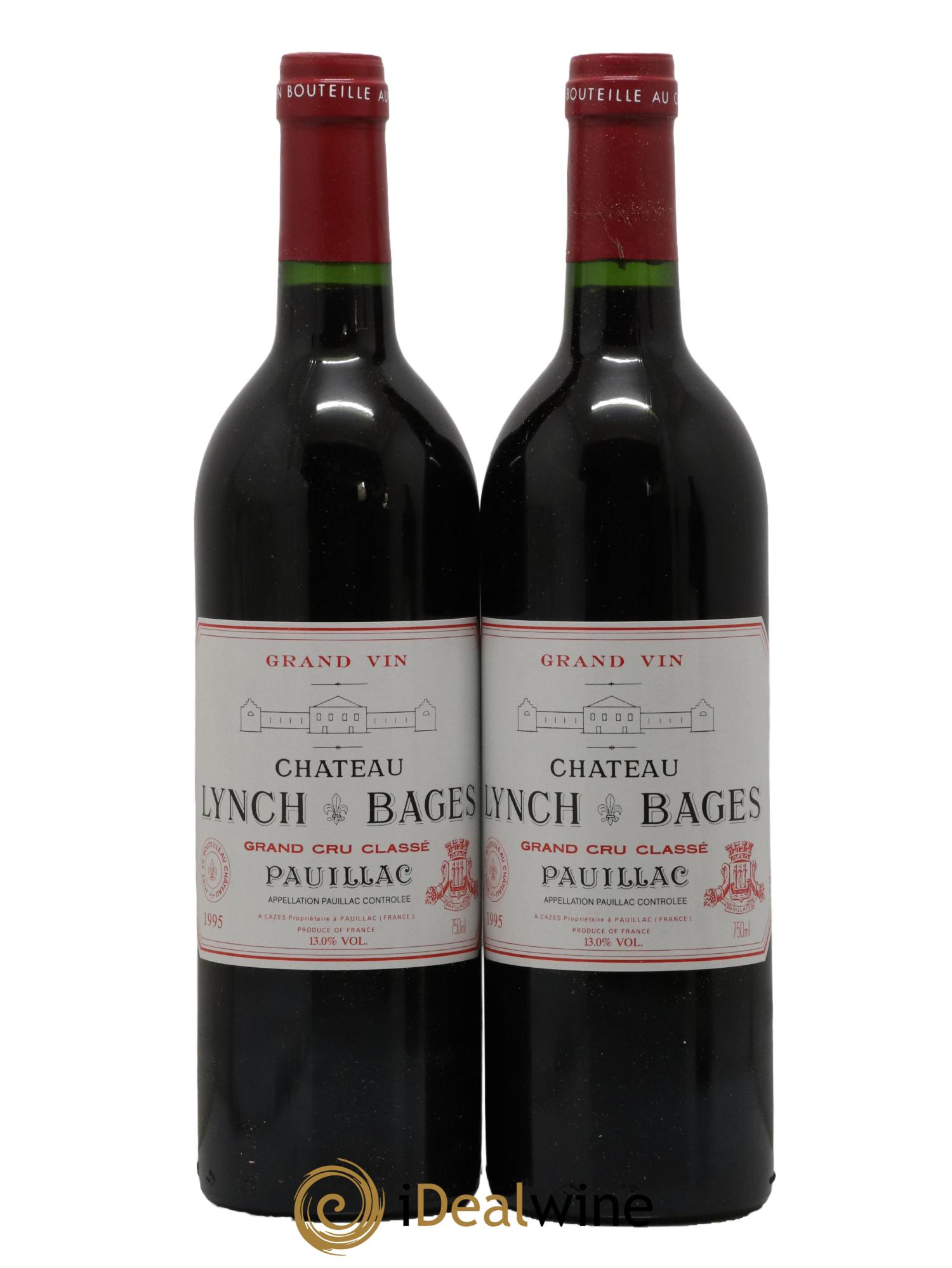 Château Lynch Bages 5ème Grand Cru Classé 1995 - Lot de 2 bouteilles - 0