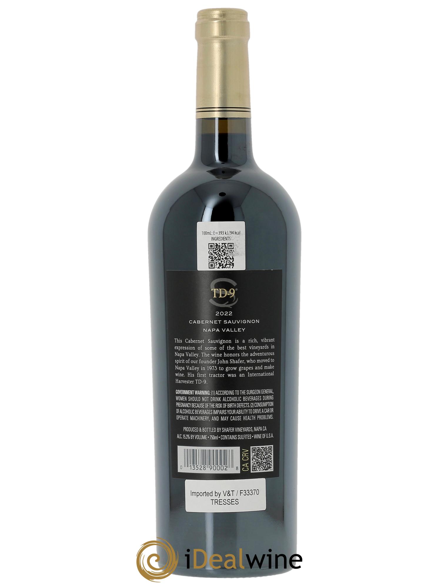 Stags Leap District Shafer Vineyards TD-9  2022 - Lot de 1 bouteille - 1