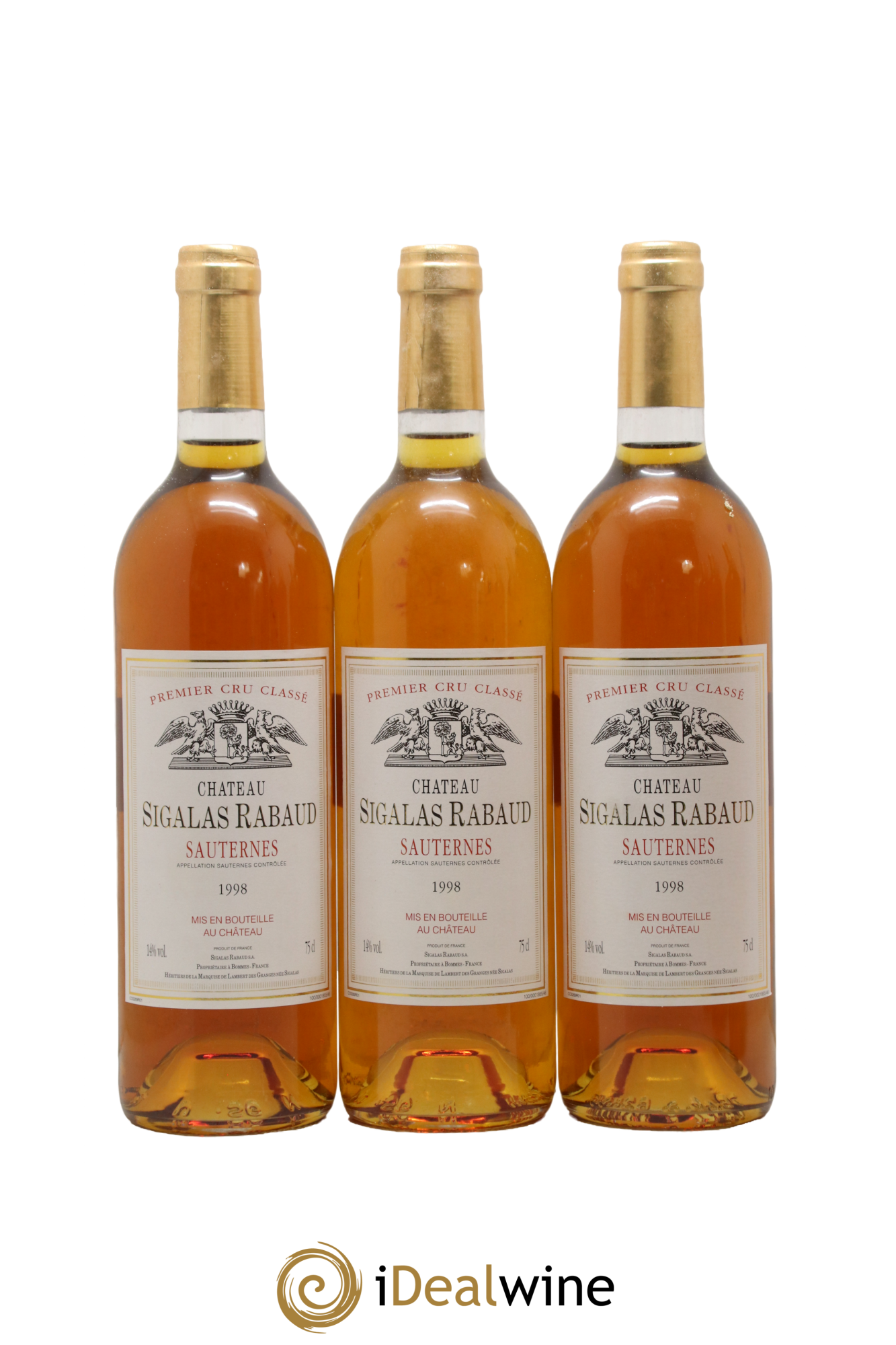 Château Sigalas Rabaud 1er Grand Cru Classé 1998 - Lotto di 12 bottiglie - 3