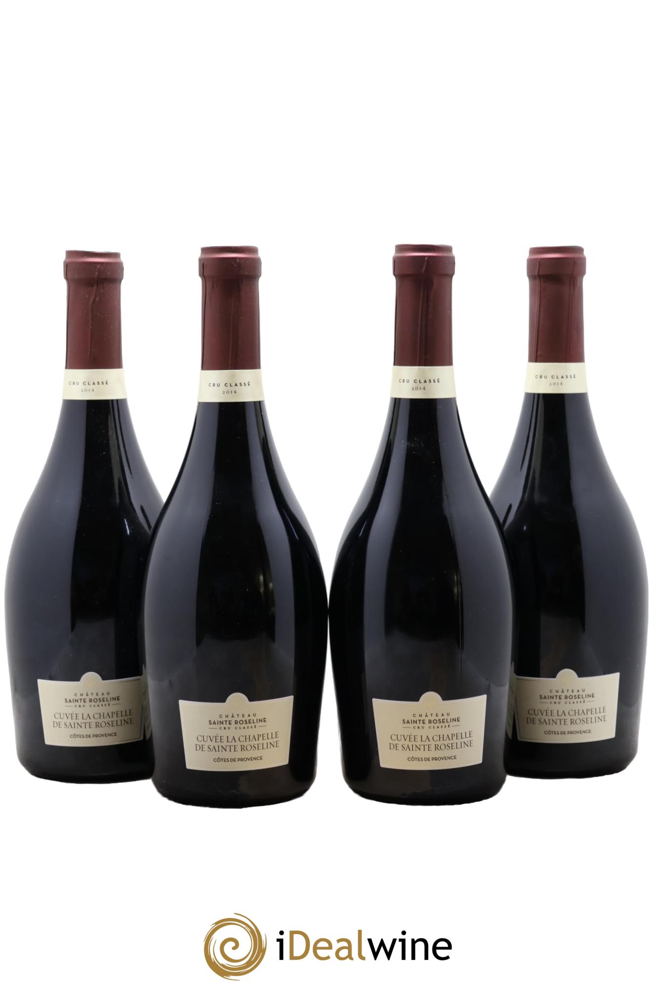 Côtes de Provence Château Sainte-Roseline La Chapelle 2014 - Lot de 4 bouteilles - 0