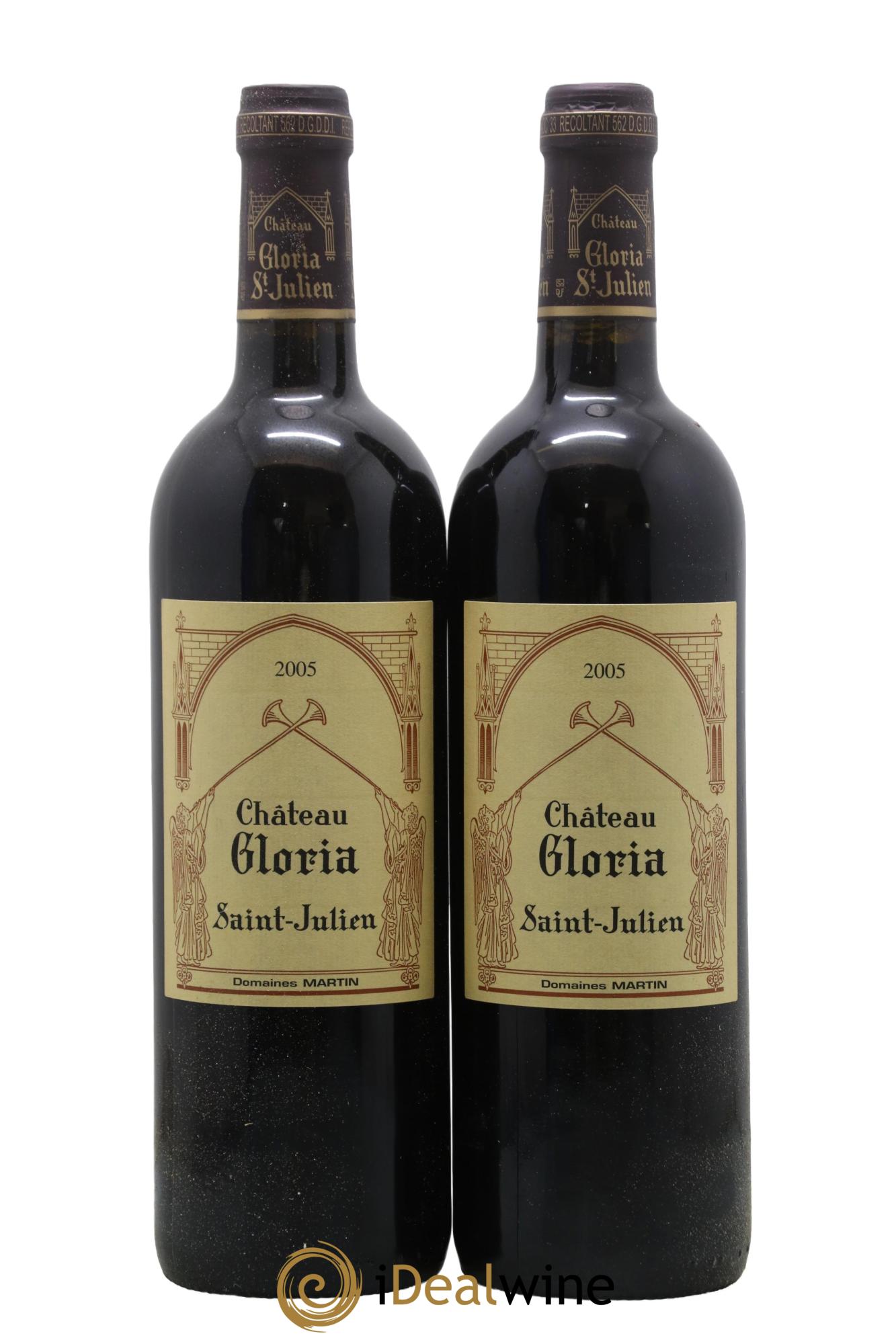 Château Gloria 2005 - Lot de 2 bouteilles - 0