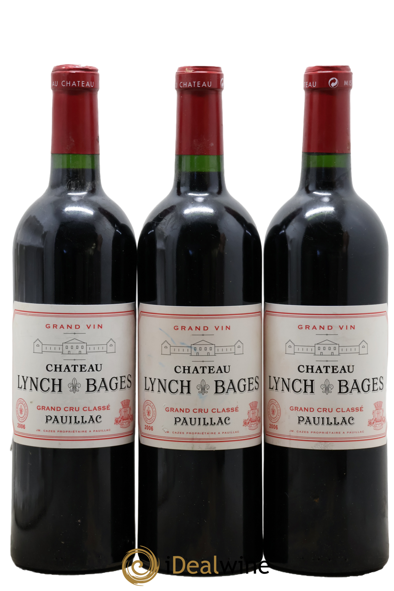 Château Lynch Bages 5ème Grand Cru Classé 2006 - Lot de 3 bouteilles - 0