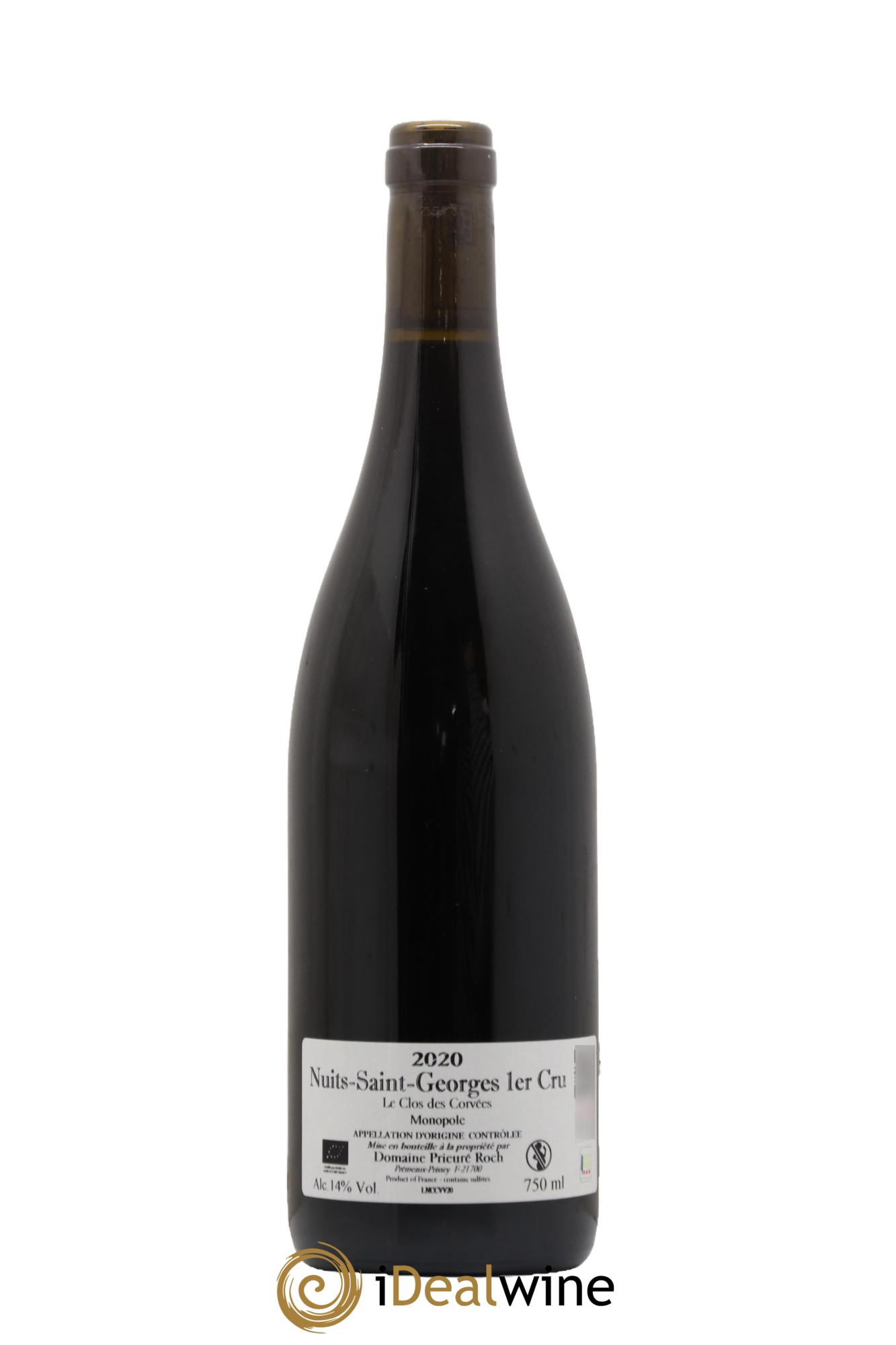 Nuits-Saint-Georges 1er Cru Le Clos des Corvées Vieilles Vignes Prieuré Roch 2020 - Lot de 1 bouteille - 1