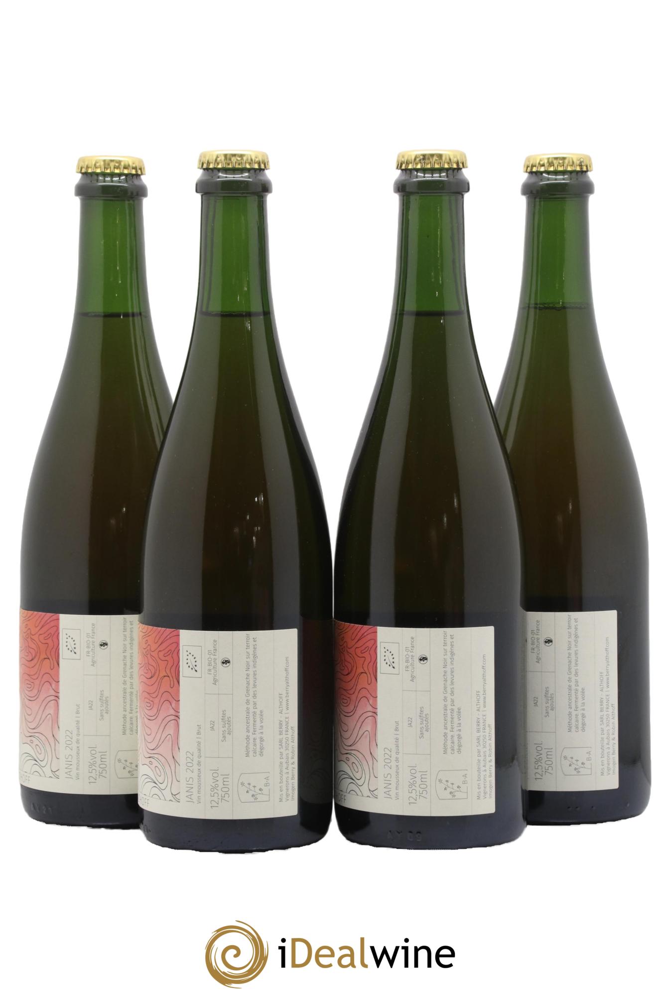 Vin de France Janis Berry-Althoff 2022 - Lot of 4 bottles - 1