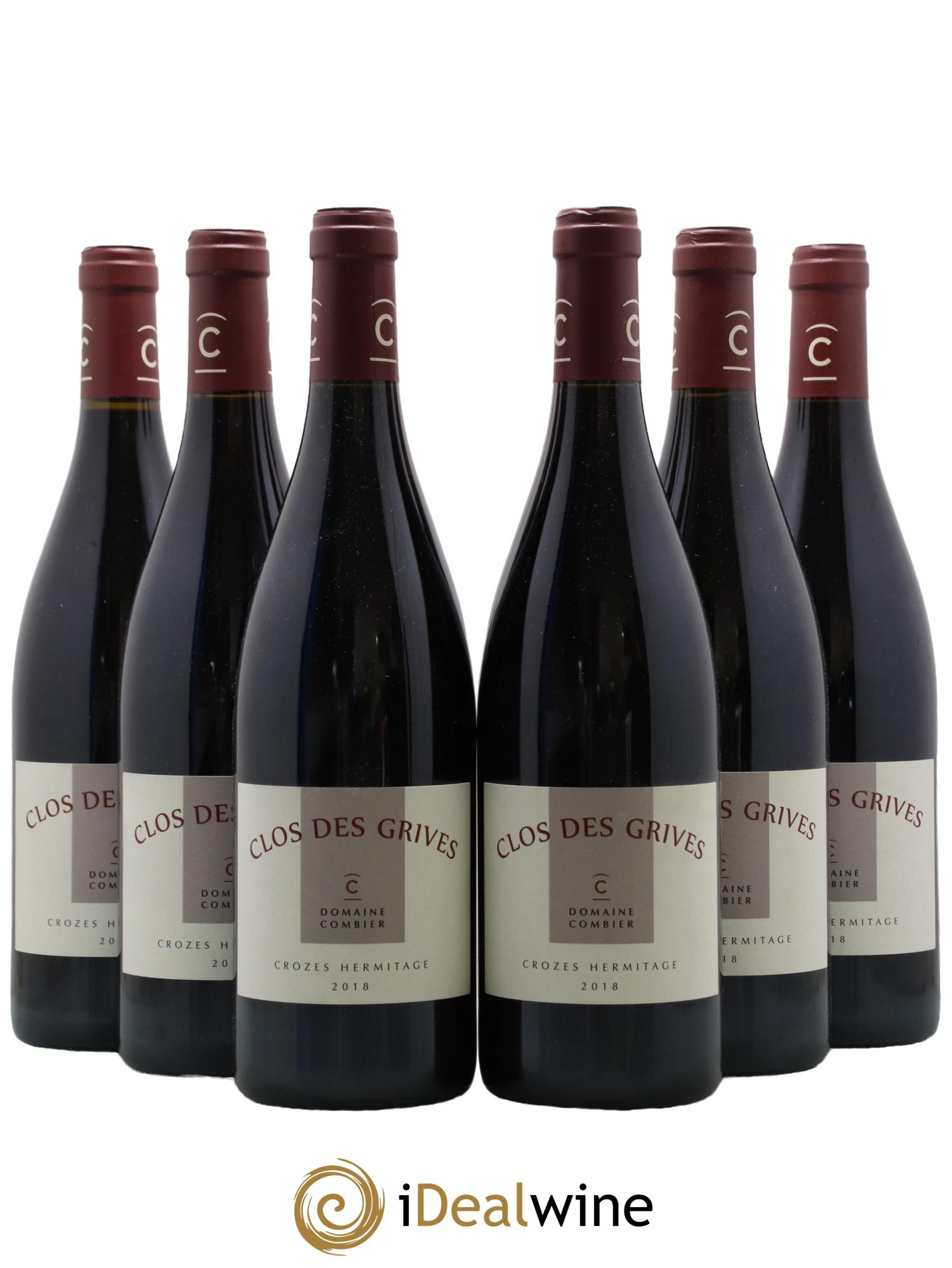 Crozes-Hermitage Clos des Grives Domaine Laurent Combier 2018 - Lot de 6 bouteilles - 0
