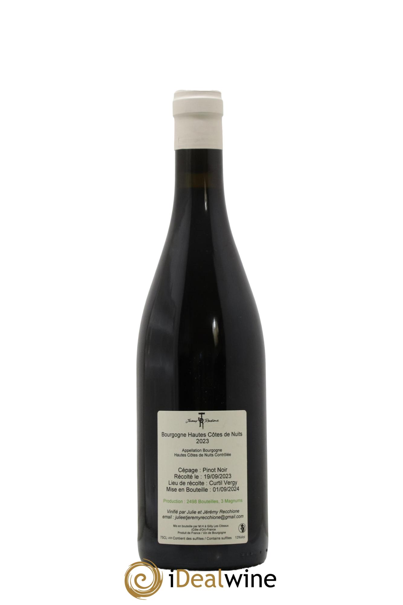 Hautes-Côtes de Nuits Jérémy Recchione 2023 - Lot de 1 bouteille - 1