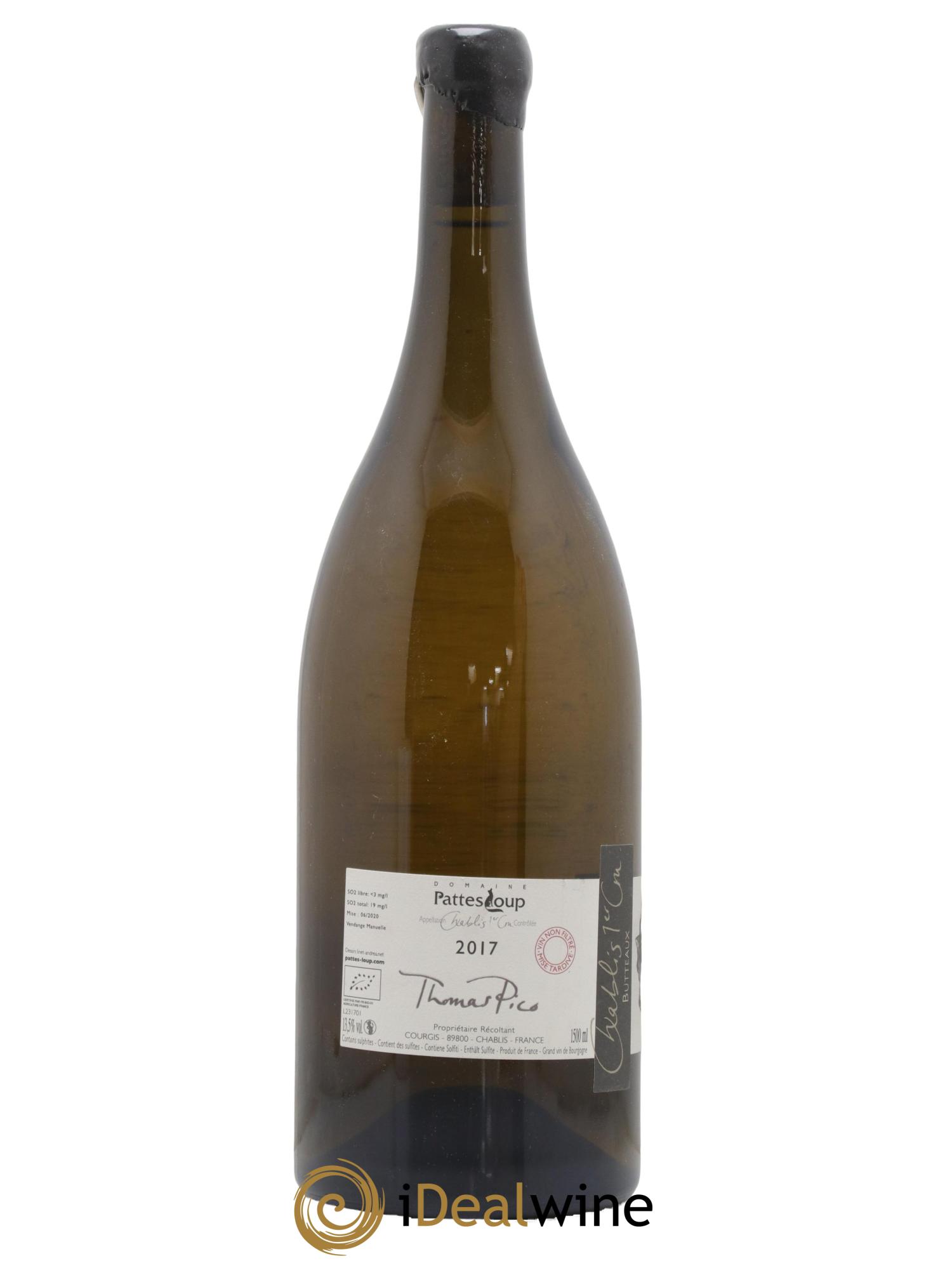 Chablis 1er Cru Butteaux Pattes Loup (Domaine) 2017 - Posten von 1 Magnum - 1