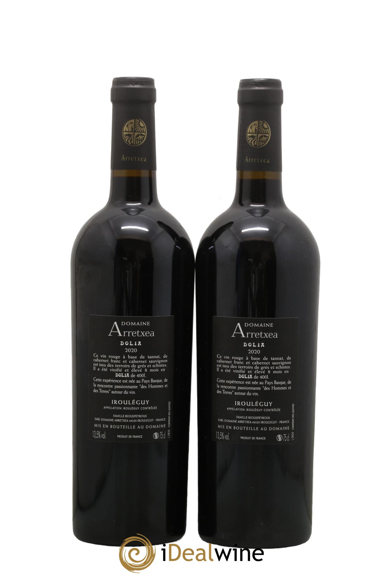 Irouléguy Amphore Dolia Arretxea (Domaine) 2020 - Posten von 2 Flaschen - 1