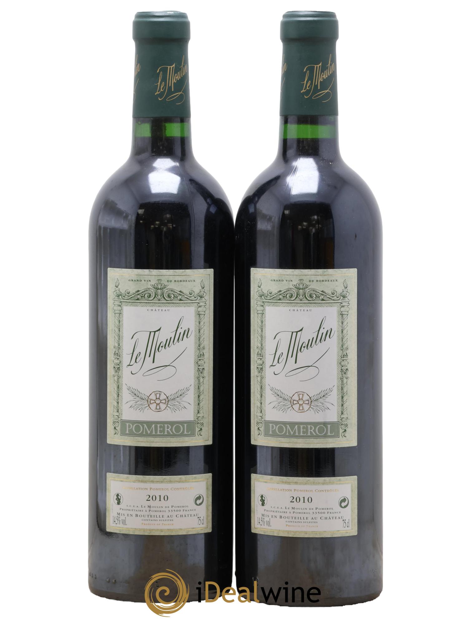 Château le Moulin 2010 - Lotto di 2 bottiglie - 0