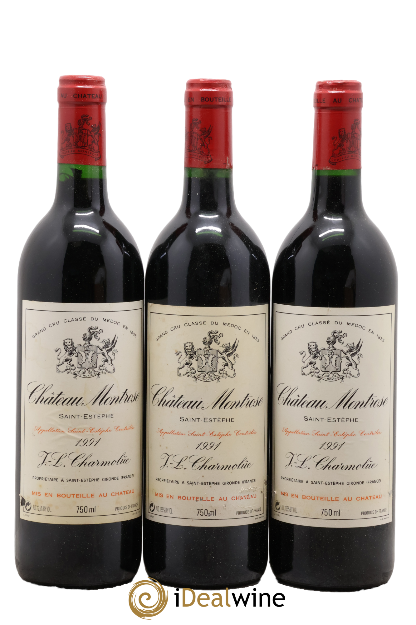 Château Montrose 2ème Grand Cru Classé 1991 - Lot of 3 bottles - 0