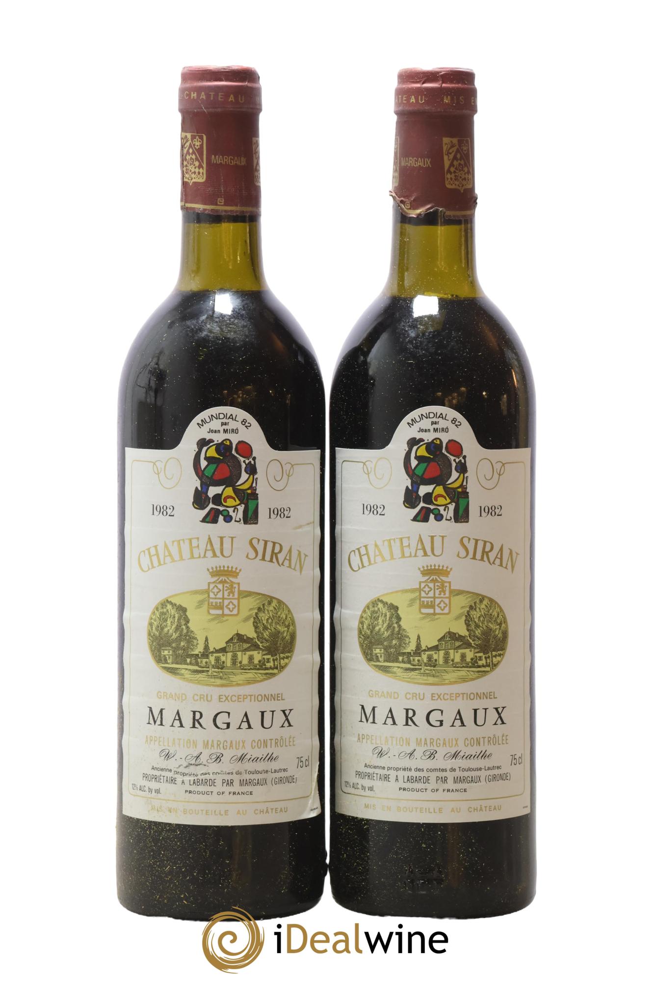 Château Siran 1982 - Lot of 2 bottles - 0