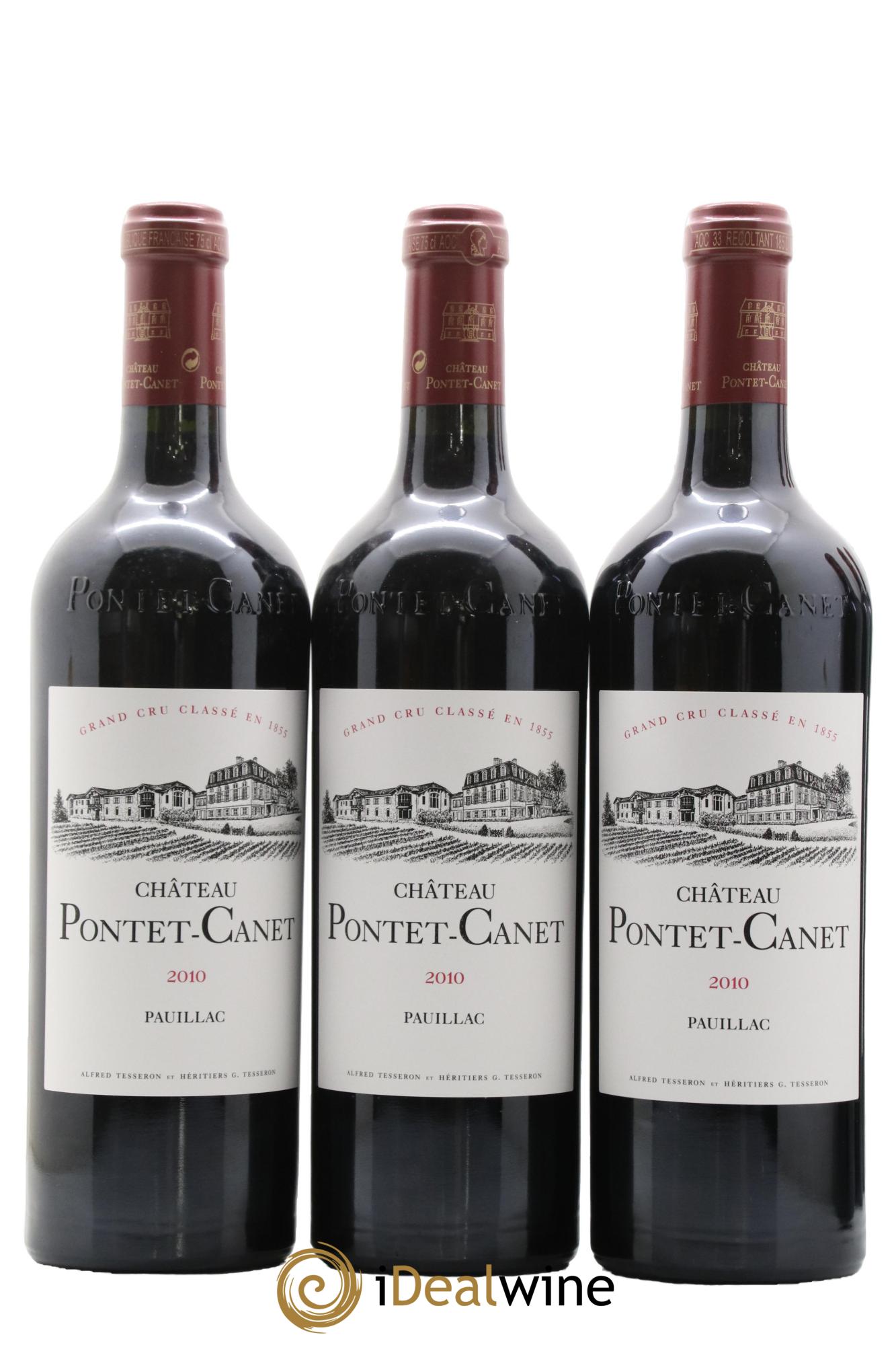 Château Pontet Canet 5ème Grand Cru Classé 2010 - Lot de 6 bouteilles - 3