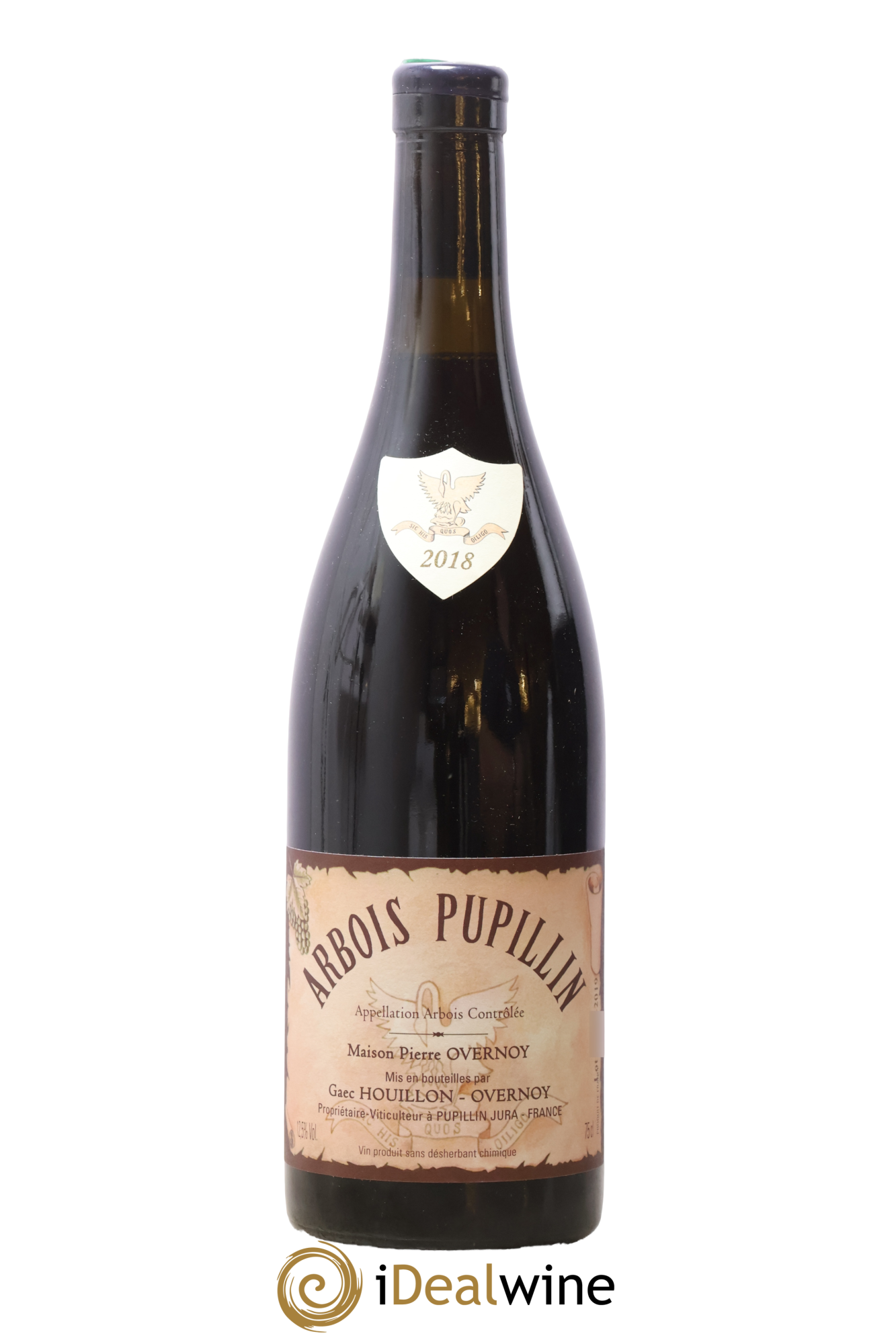 Arbois-Pupillin Ploussard Trousseau (cire violette) Overnoy-Houillon (Domaine) 2018 - Lotto di 1 bottiglia - 0