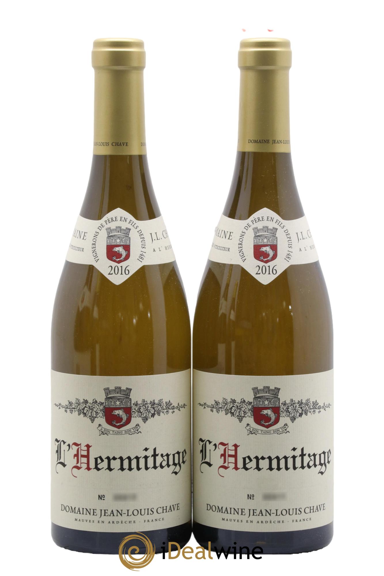 Hermitage Jean-Louis Chave 2016 - Lot de 2 bouteilles - 0