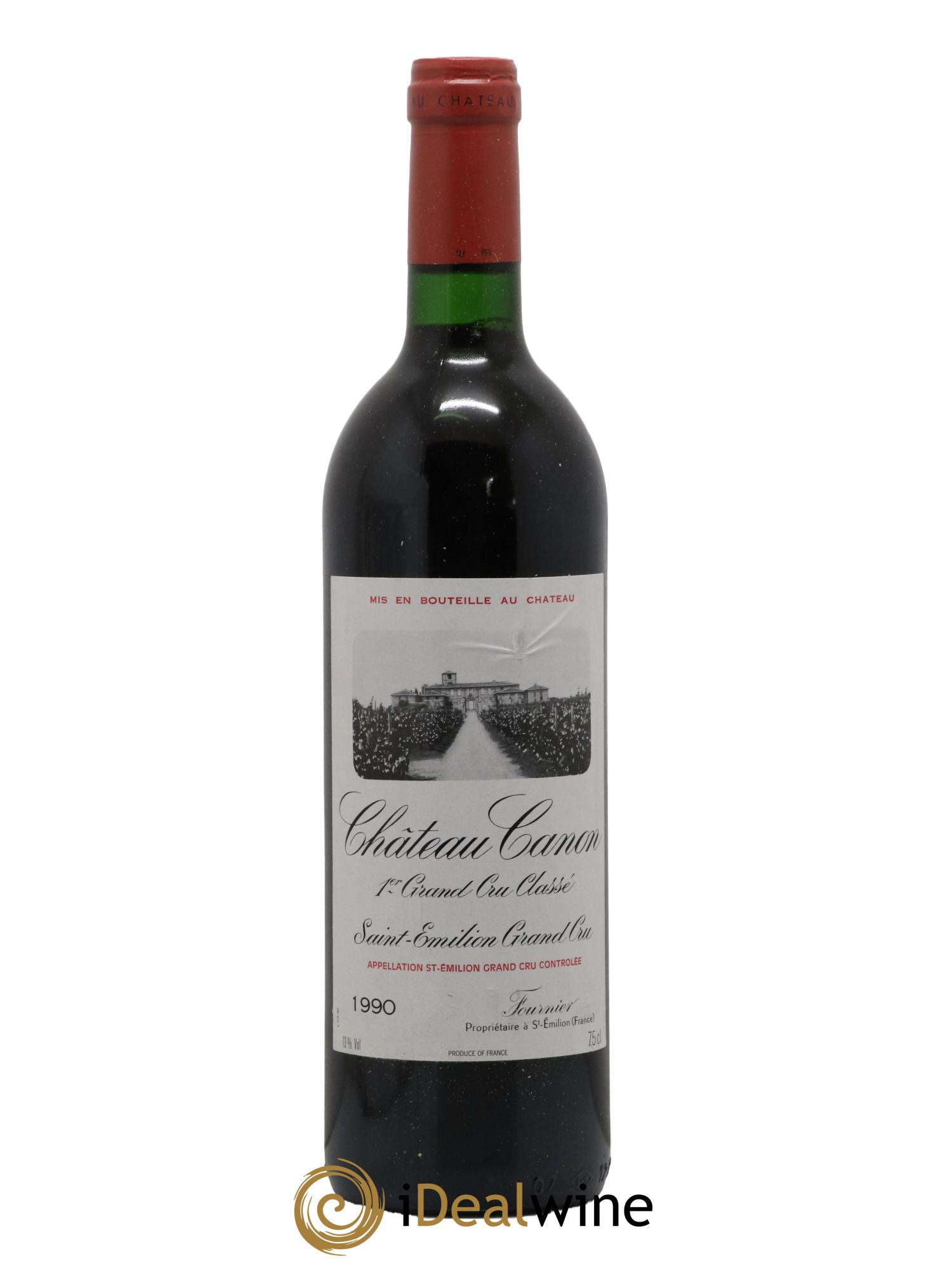 Château Canon 1er Grand Cru Classé B 1990 - Lot de 1 bouteille - 0