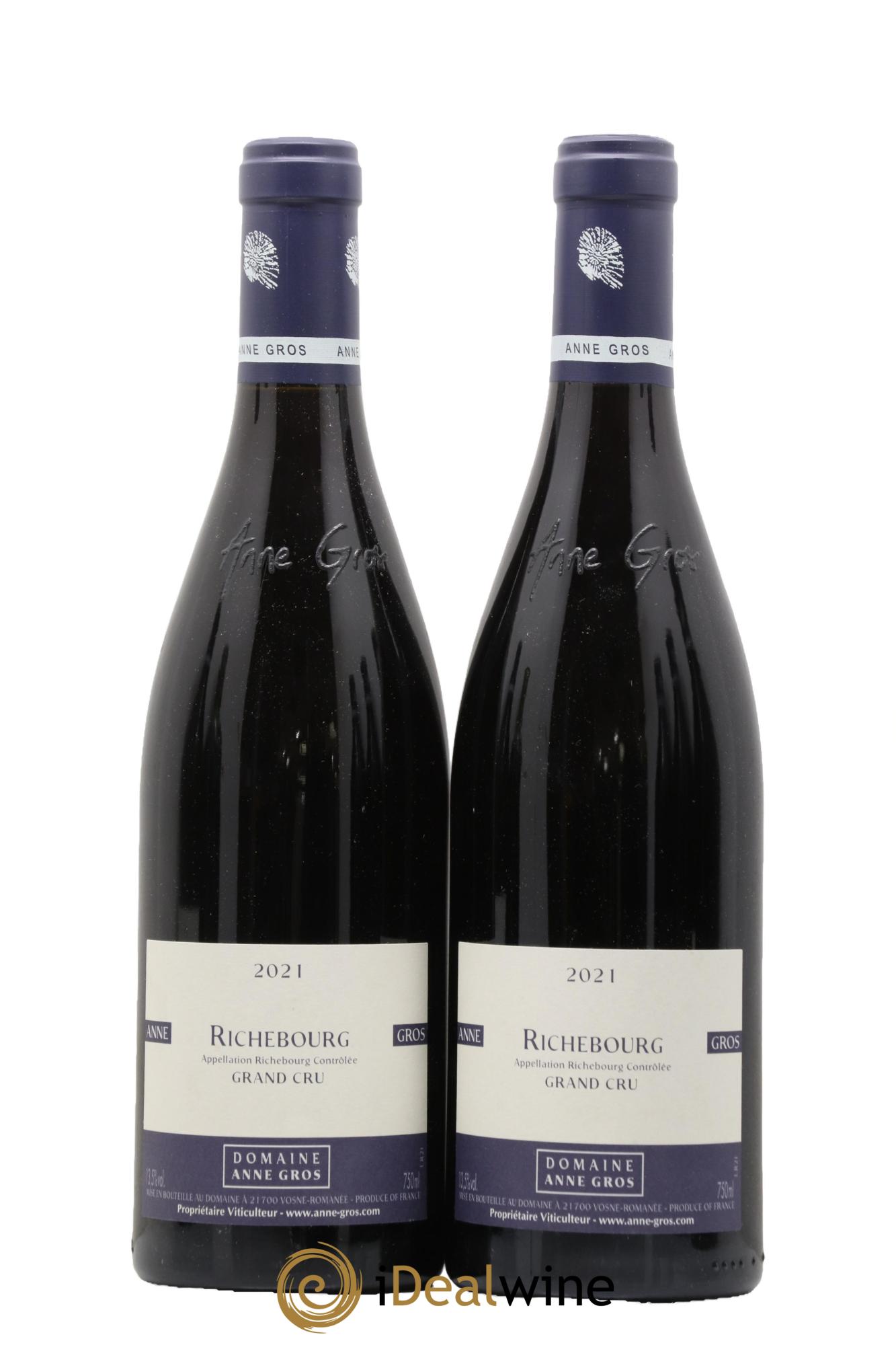 Richebourg Grand Cru Anne Gros 2021 - Lot de 2 bouteilles - 0