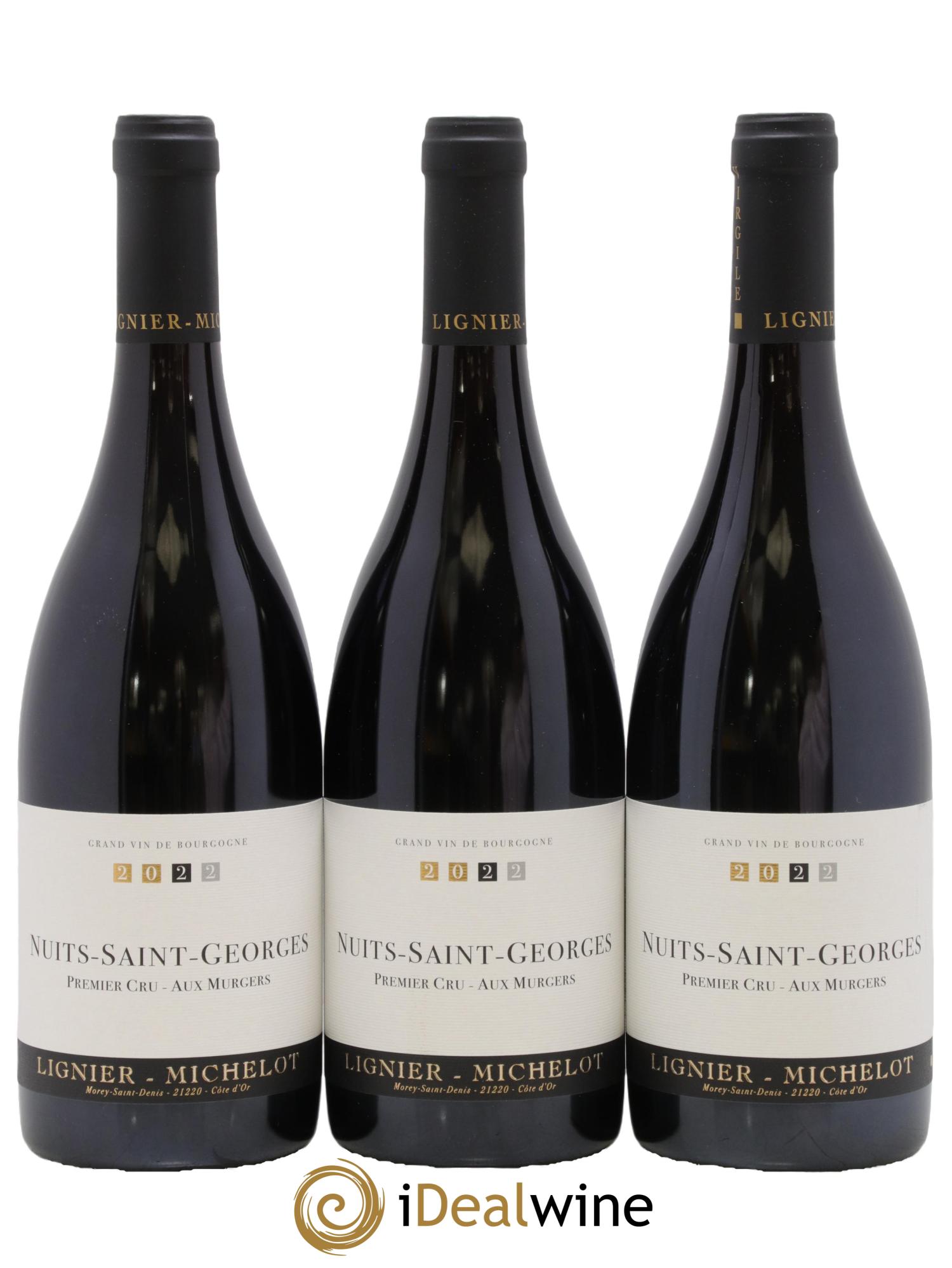 Nuits-Saint-Georges 1er Cru Aux Murgers Domaine Lignier-Michelot 2022 - Lot of 3 bottles - 0