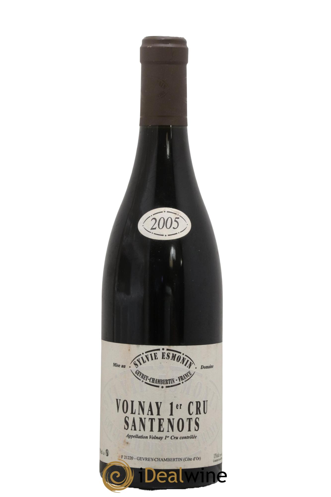 Volnay 1er Cru Santenots Sylvie Esmonin 2005 - Lot of 1 bottle - 0