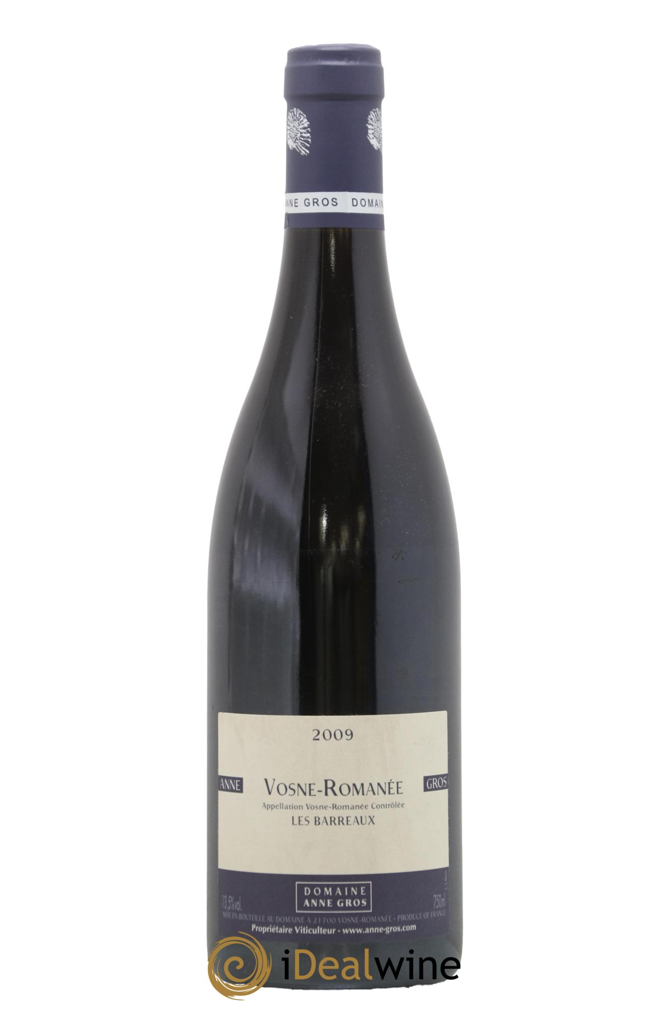 Vosne-Romanée Les Barreaux Anne Gros 2009 - Lot de 1 bouteille - 0