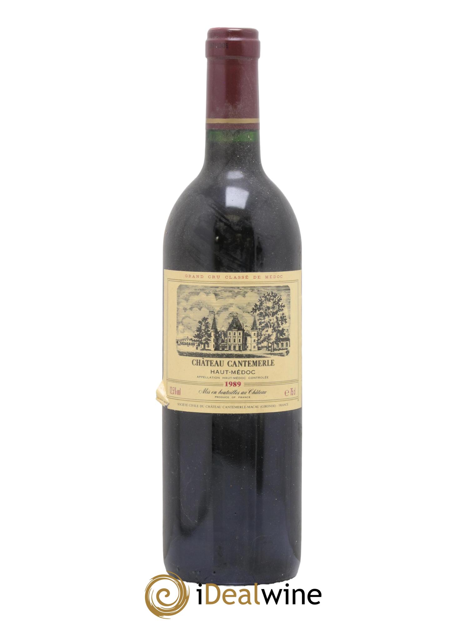Château Cantemerle 5ème Grand Cru Classé 1989 - Lotto di 1 bottiglia - 0