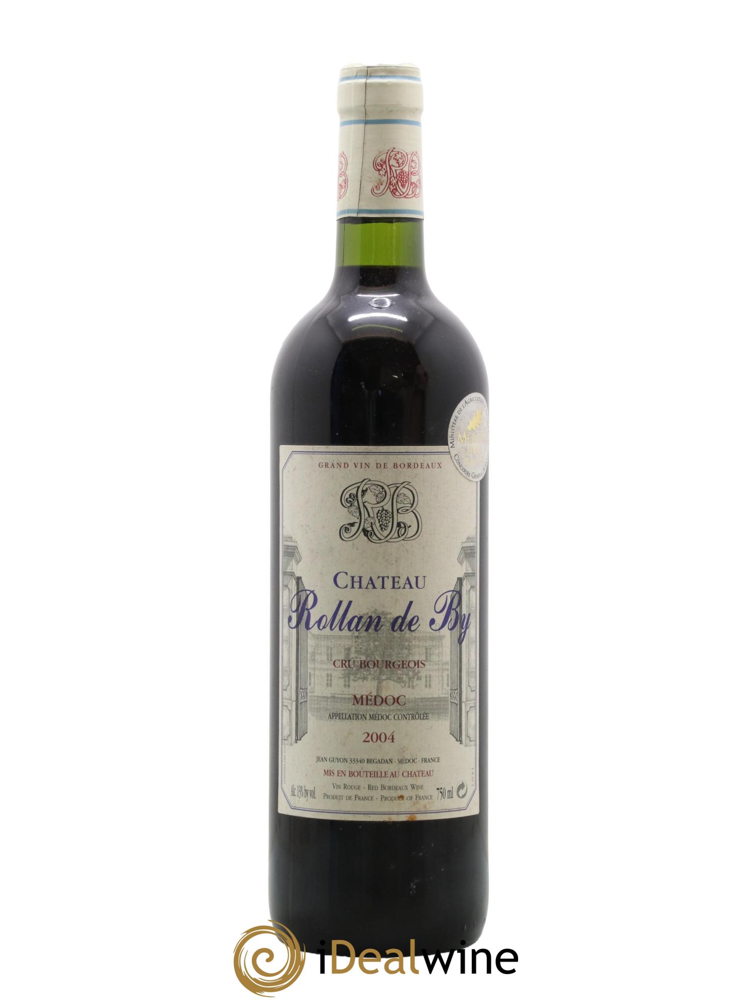Château Rollan de By Cru Bourgeois 2004 - Lot de 1 bouteille - 0