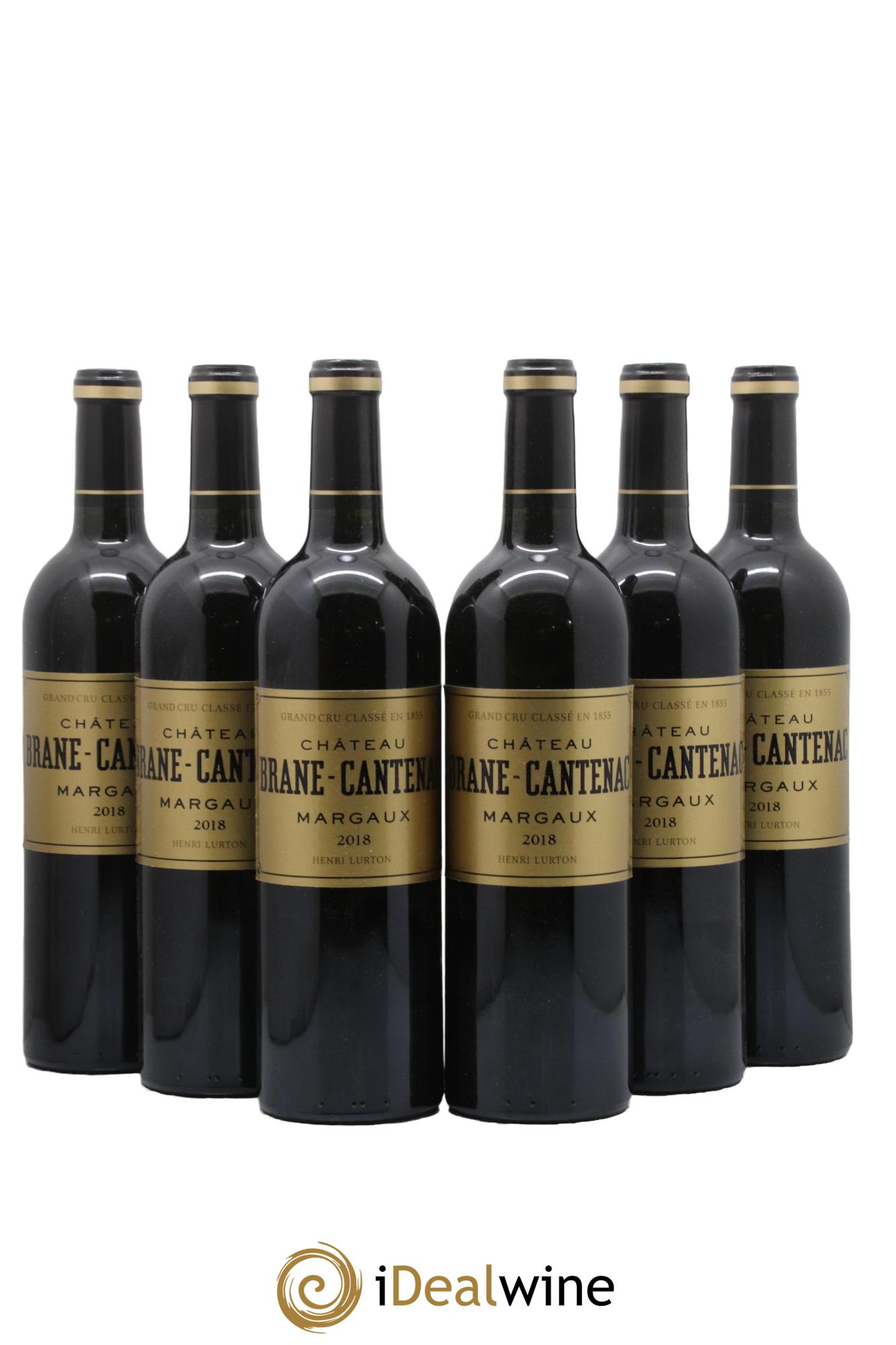 Château Brane Cantenac 2ème Grand Cru Classé 2018 - Lot de 6 bouteilles - 0