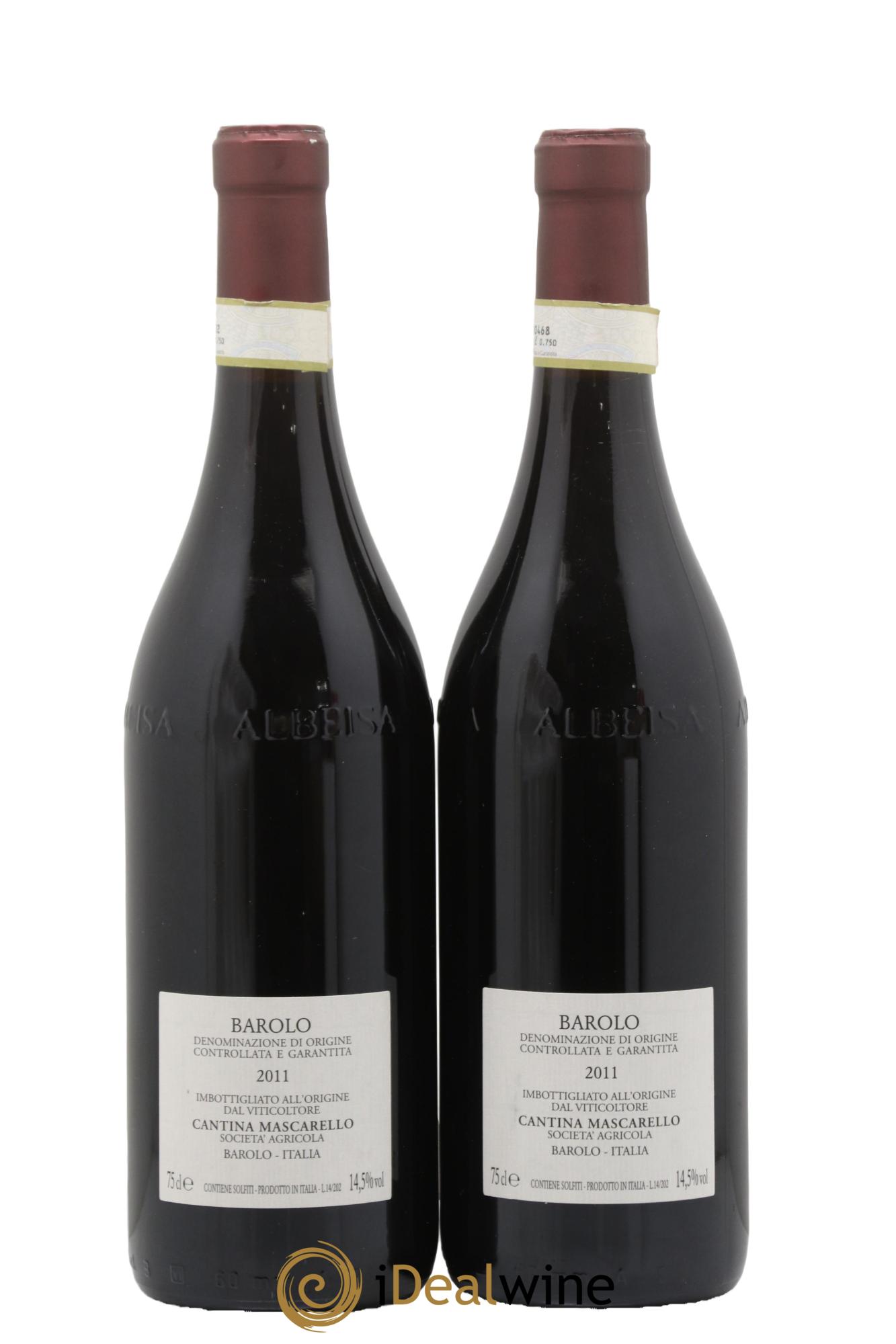 Barolo DOCG Bartolo Mascarello 2011 - Lot de 2 bouteilles - 1