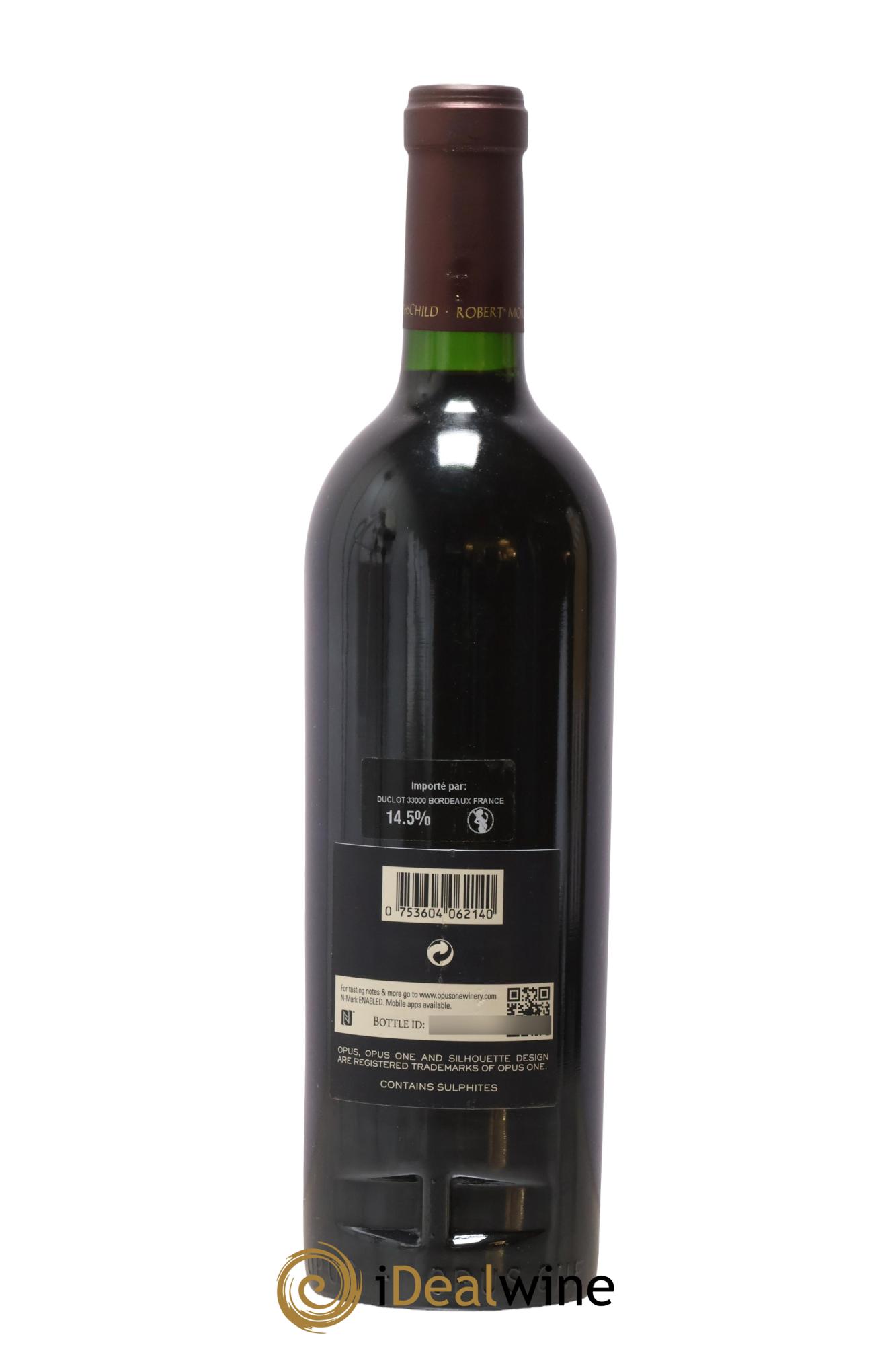 Napa Valley Opus One Robert Mondavi 2014 - Lot de 1 bouteille - 1