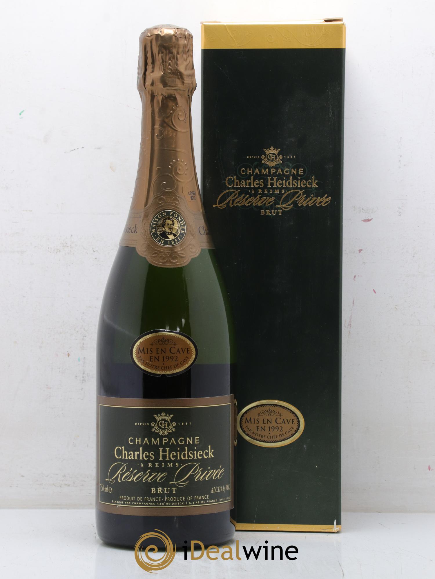 Champagne Brut Reserve Mise en Cave en 1992 Charles Heidsieck - Posten von 1 Flasche - 1