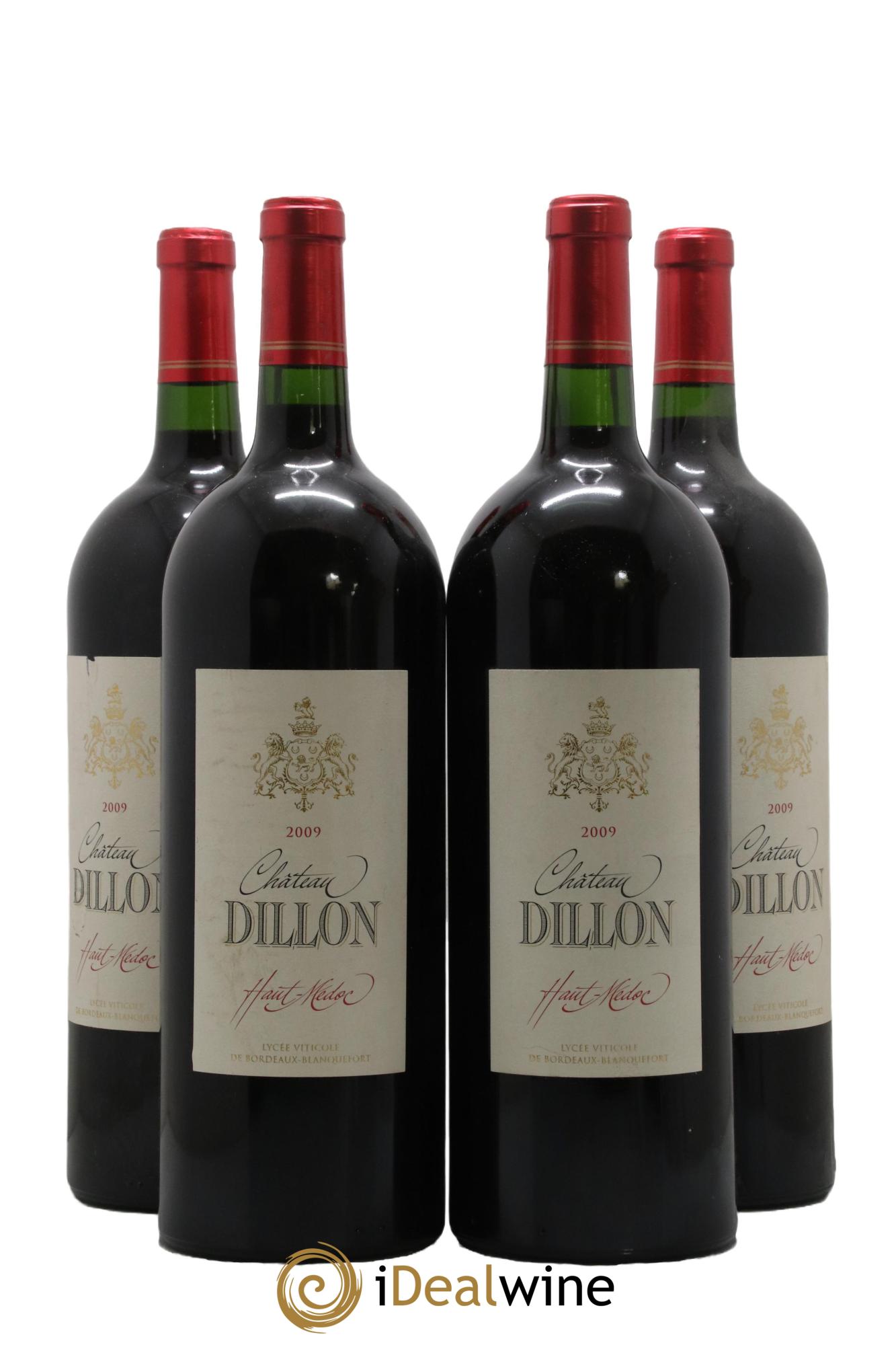 Château Dillon Cru Bourgeois 2009 - Lot de 4 magnums - 0