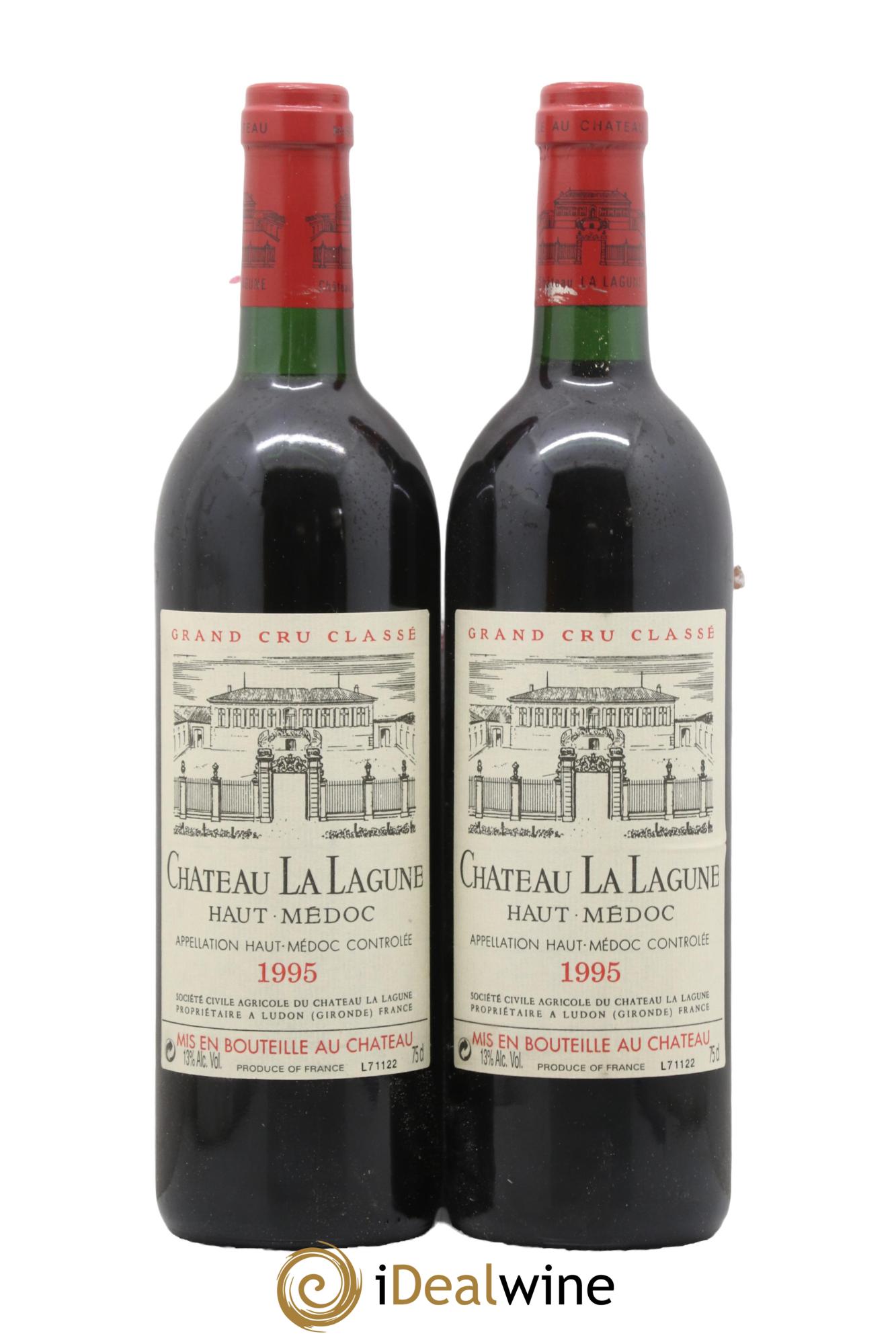 Château la Lagune 3ème Grand Cru Classé 1995 - Lot de 2 bouteilles - 0