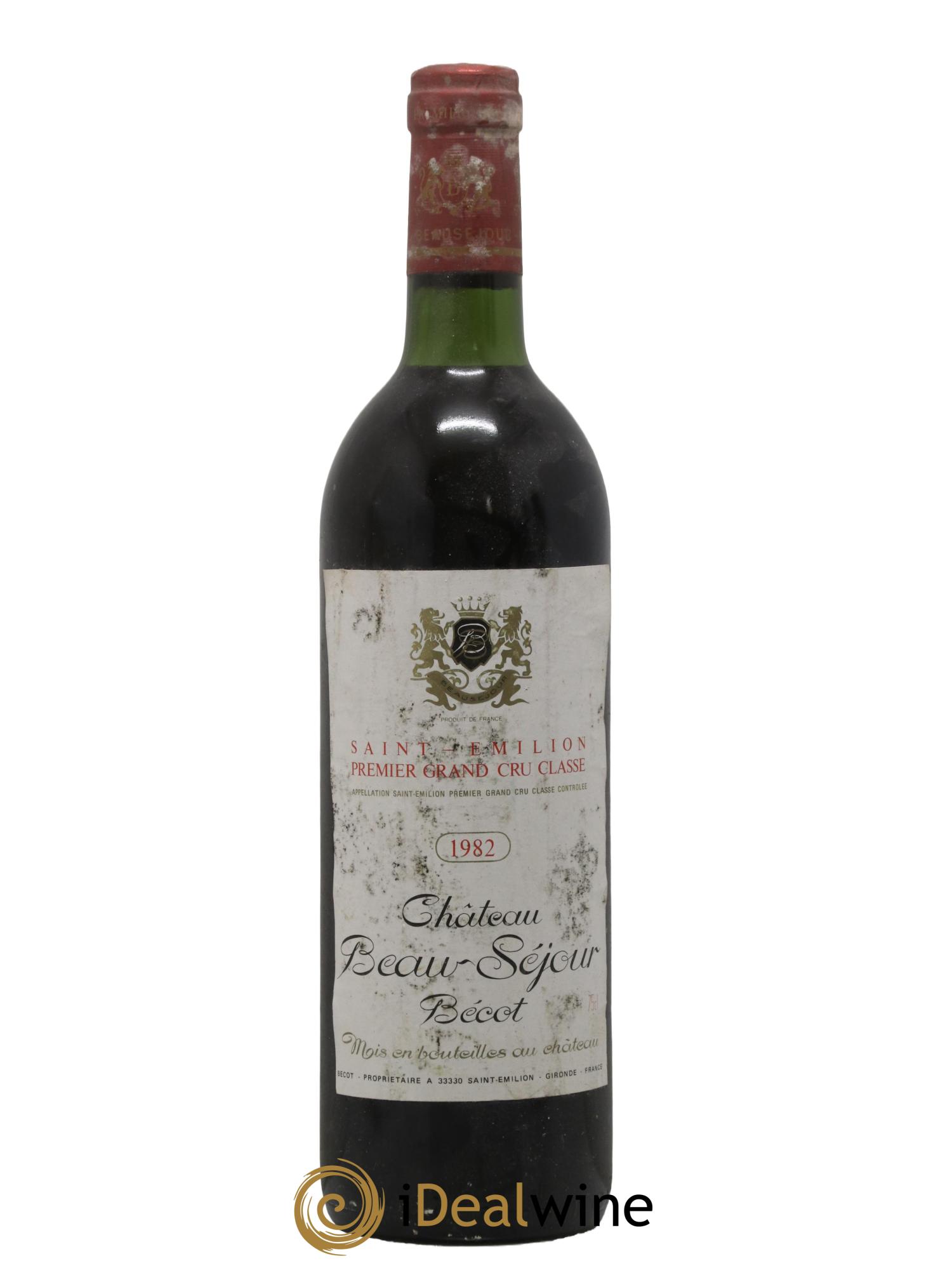 Château Beau-Séjour Bécot 1er Grand Cru Classé B 1982 - Lot de 1 bouteille - 0