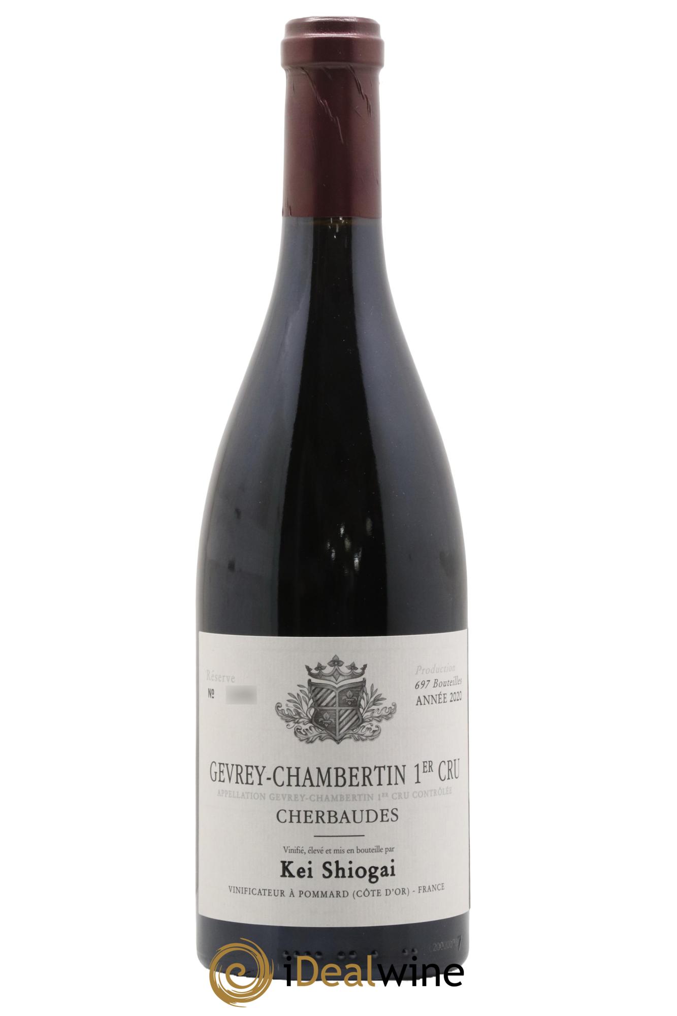 Gevrey-Chambertin 1er Cru Cherbaudes Kei Shiogai 2020 - Lot de 1 bouteille - 0