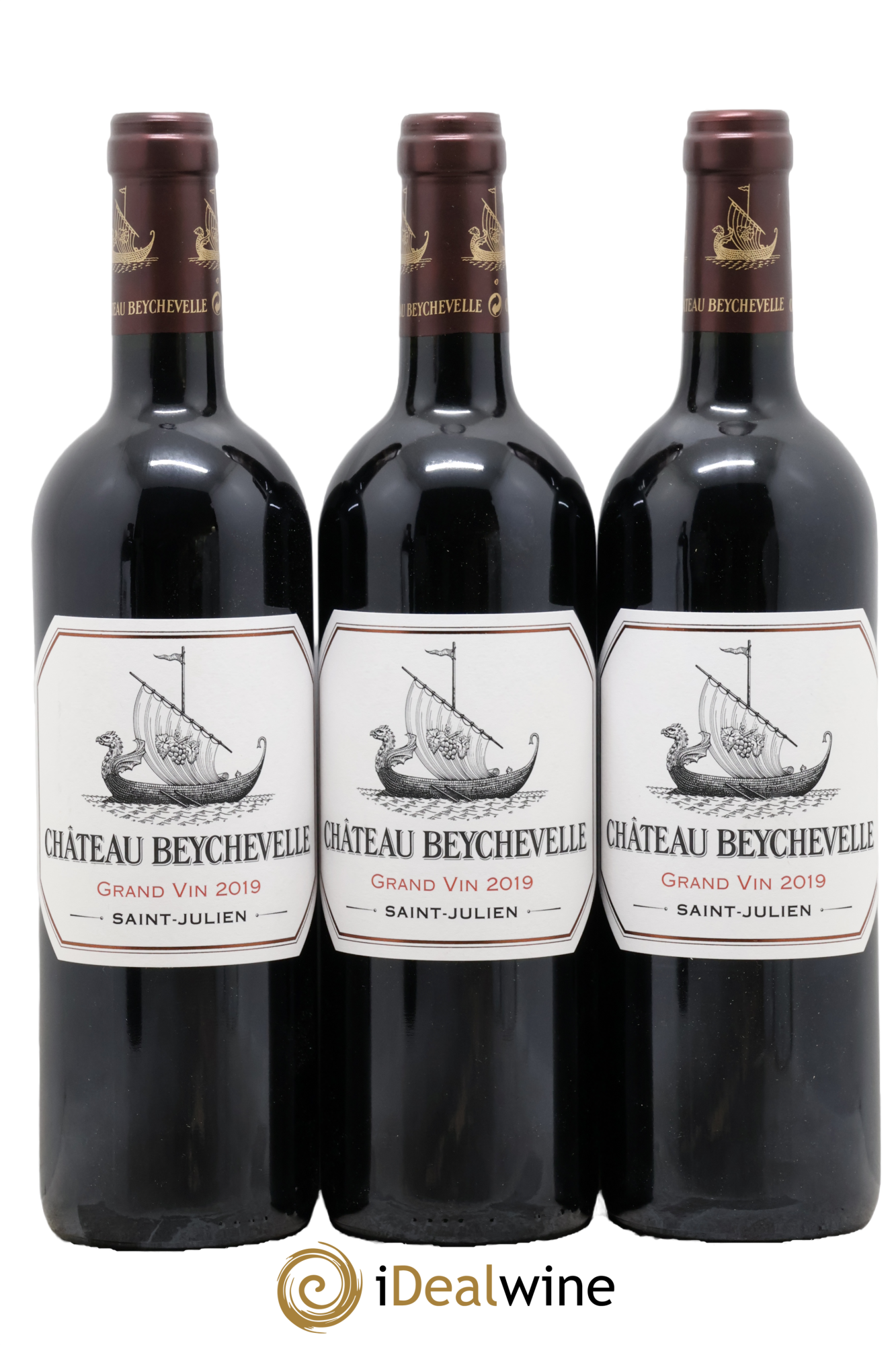 Château Beychevelle 4ème Grand Cru Classé 2019 - Lot de 3 bouteilles - 0