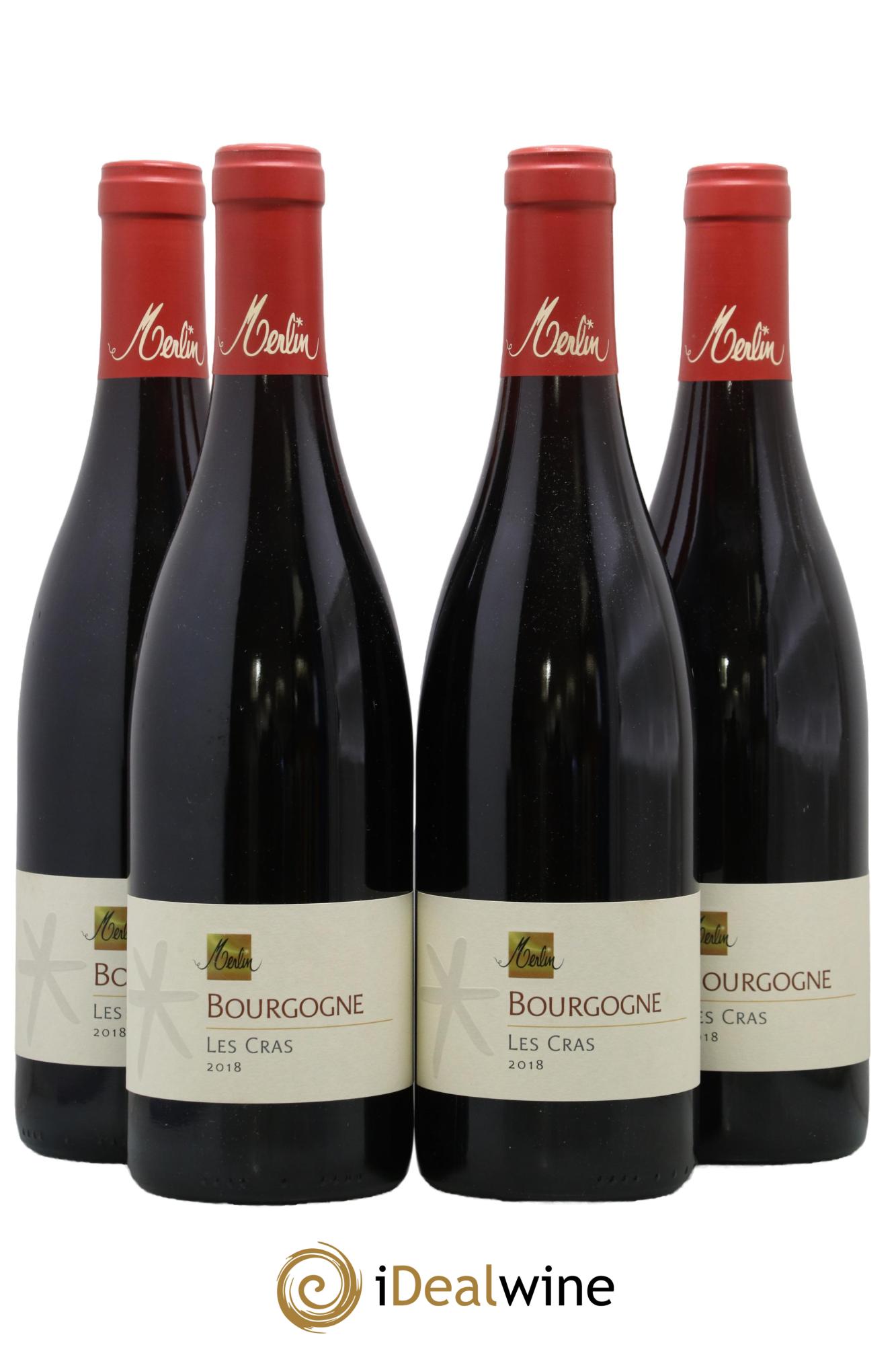 Bourgogne Les Cras Olivier Merlin 2018 - Lotto di 4 bottiglie - 0