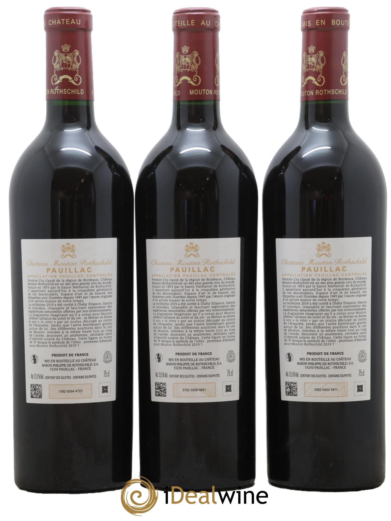 Château Mouton Rothschild 1er Grand Cru Classé 2019 - Lot de 6 bouteilles - 4
