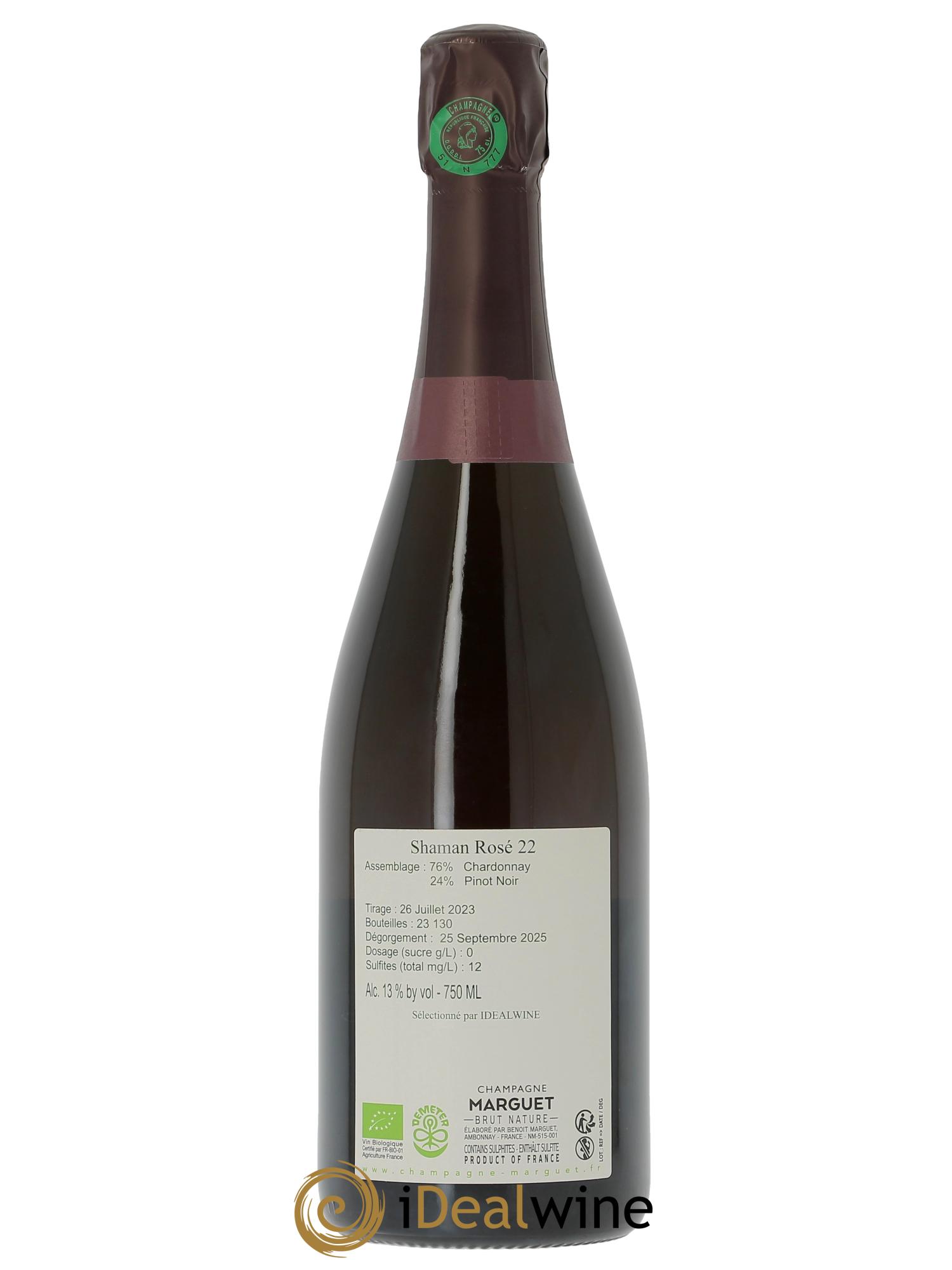 Shaman 22 Grand Cru Brut Nature Marguet  - Lotto di 1 bottiglia - 1