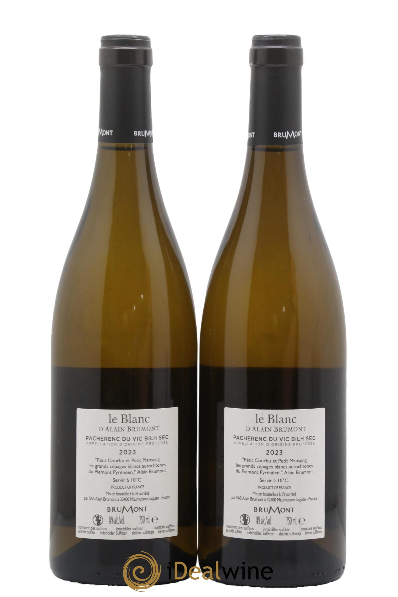 Pacherenc du Vic-Bihl Sec Cuvée Le Blanc d'Alain Brumont 2023 - Lot de 2 bouteilles - 1