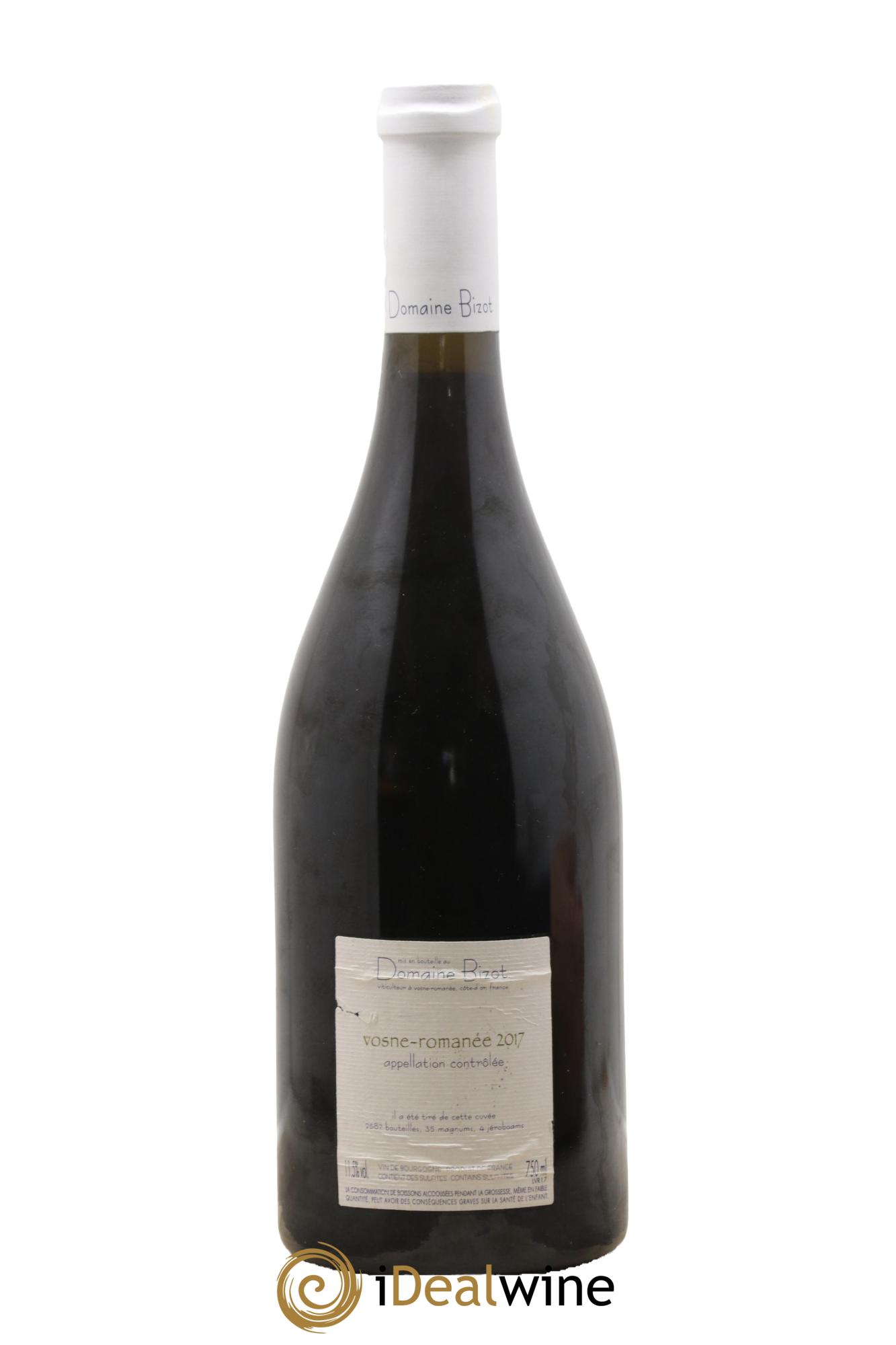 Vosne-Romanée Bizot (Domaine) 2017 - Lotto di 1 bottiglia - 1