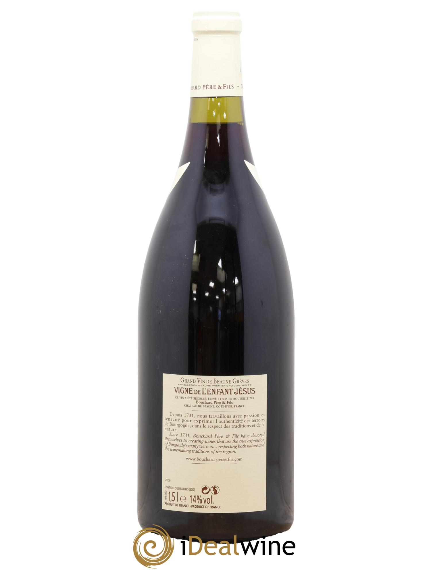 Beaune 1er Cru Grèves - Vigne de l'Enfant Jésus Bouchard Père & Fils 2009 - Lot de 1 magnum - 1