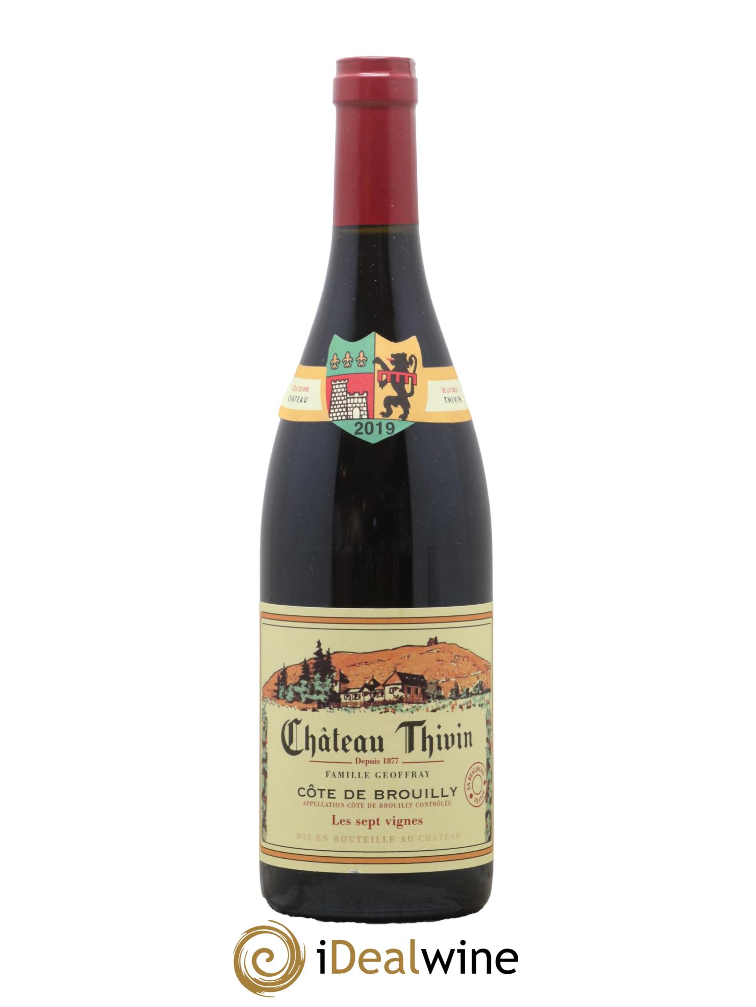 Côte de Brouilly Les 7 Vignes Château Thivin 2019 - Lot de 1 bouteille - 0