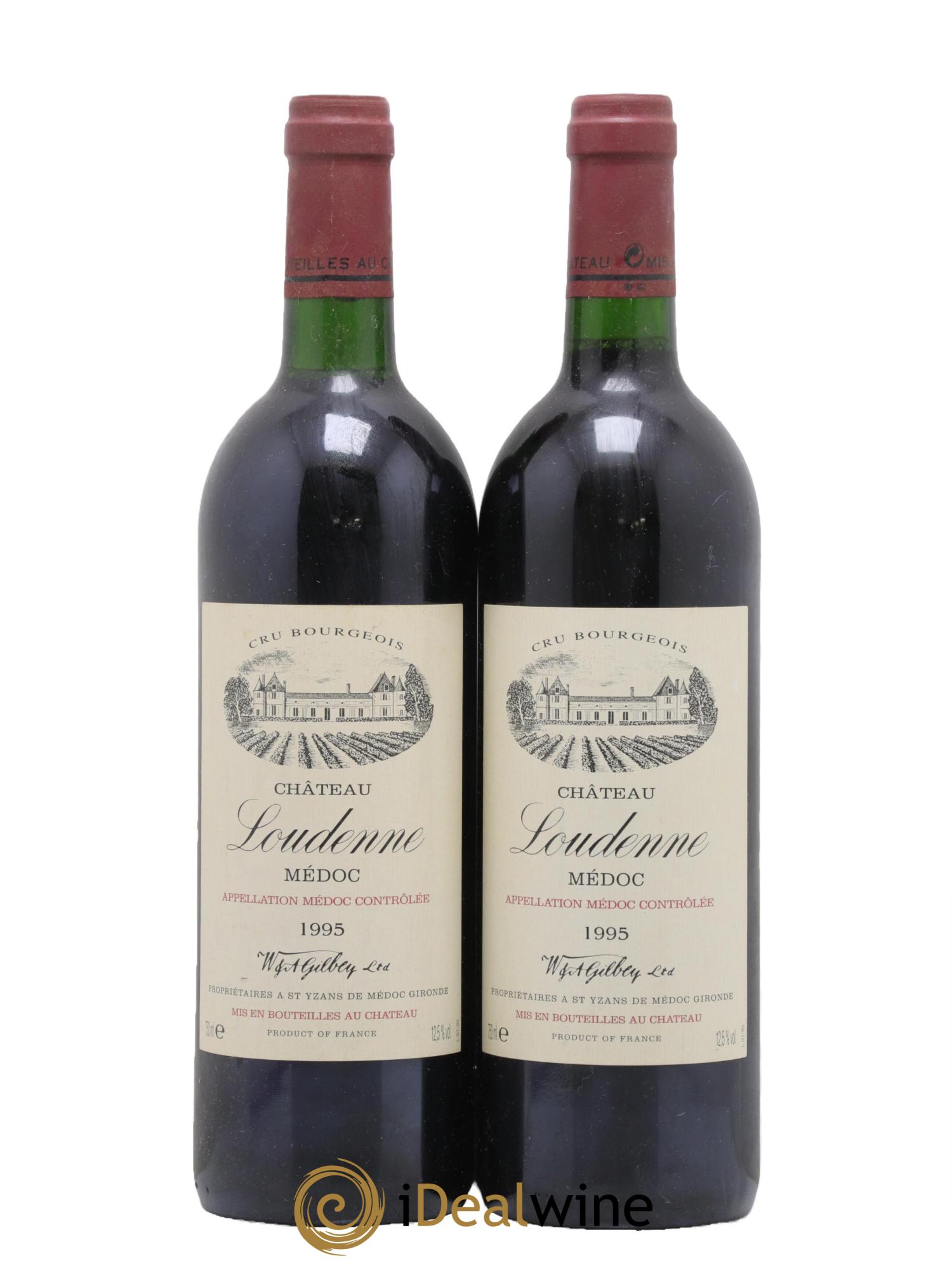 Château Loudenne Cru Bourgeois 1995 - Lot de 2 bouteilles - 0