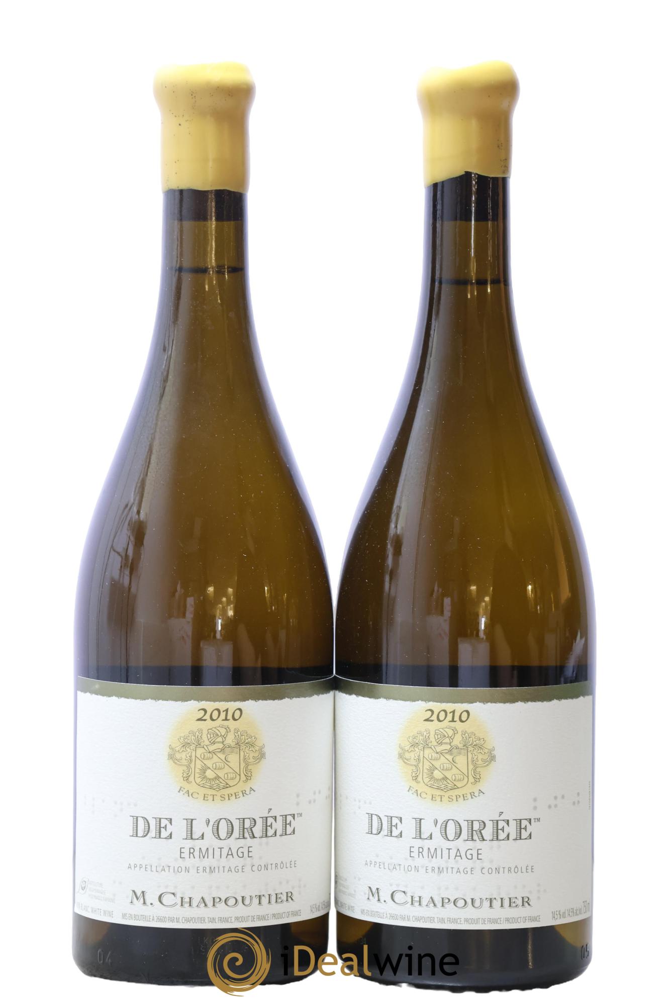 Hermitage Ermitage de l'Orée Chapoutier 2010 - Lot de 2 bouteilles - 0