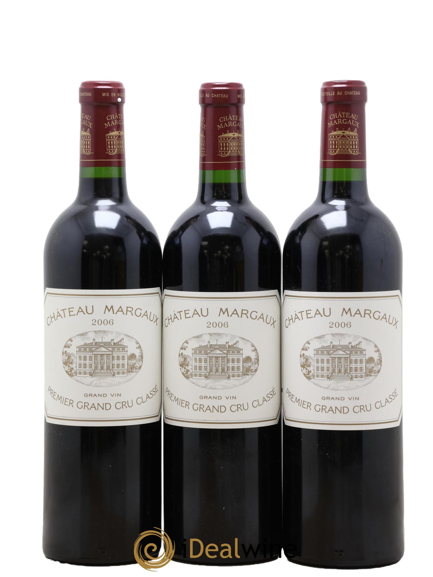 Château Margaux 1er Grand Cru Classé 2006 - Lot de 3 bouteilles - 0