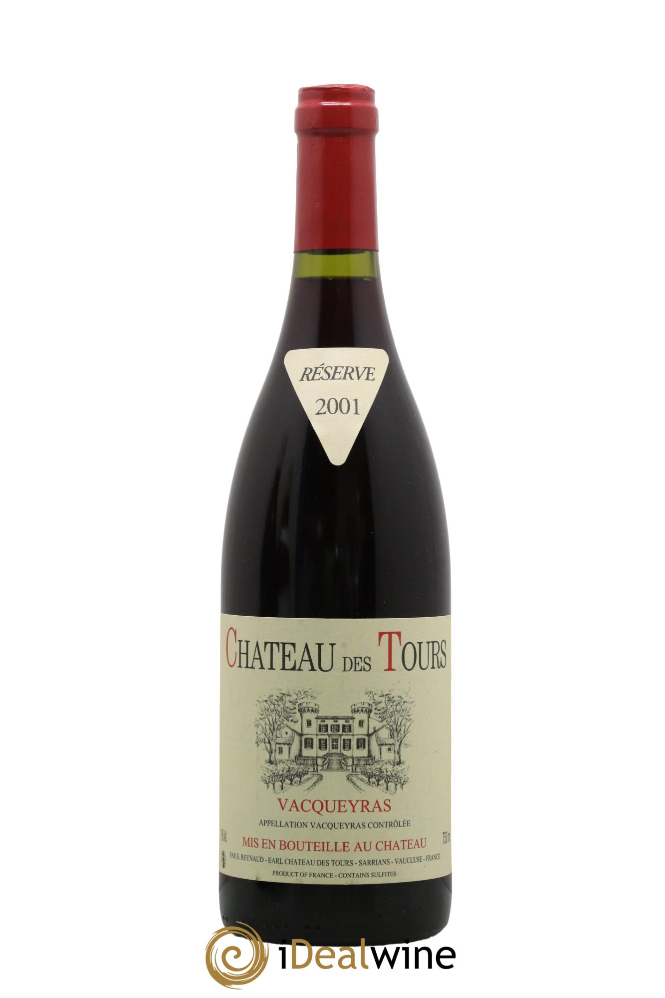 Vacqueyras Château des Tours Emmanuel Reynaud 2001 - Lot de 1 bouteille - 0