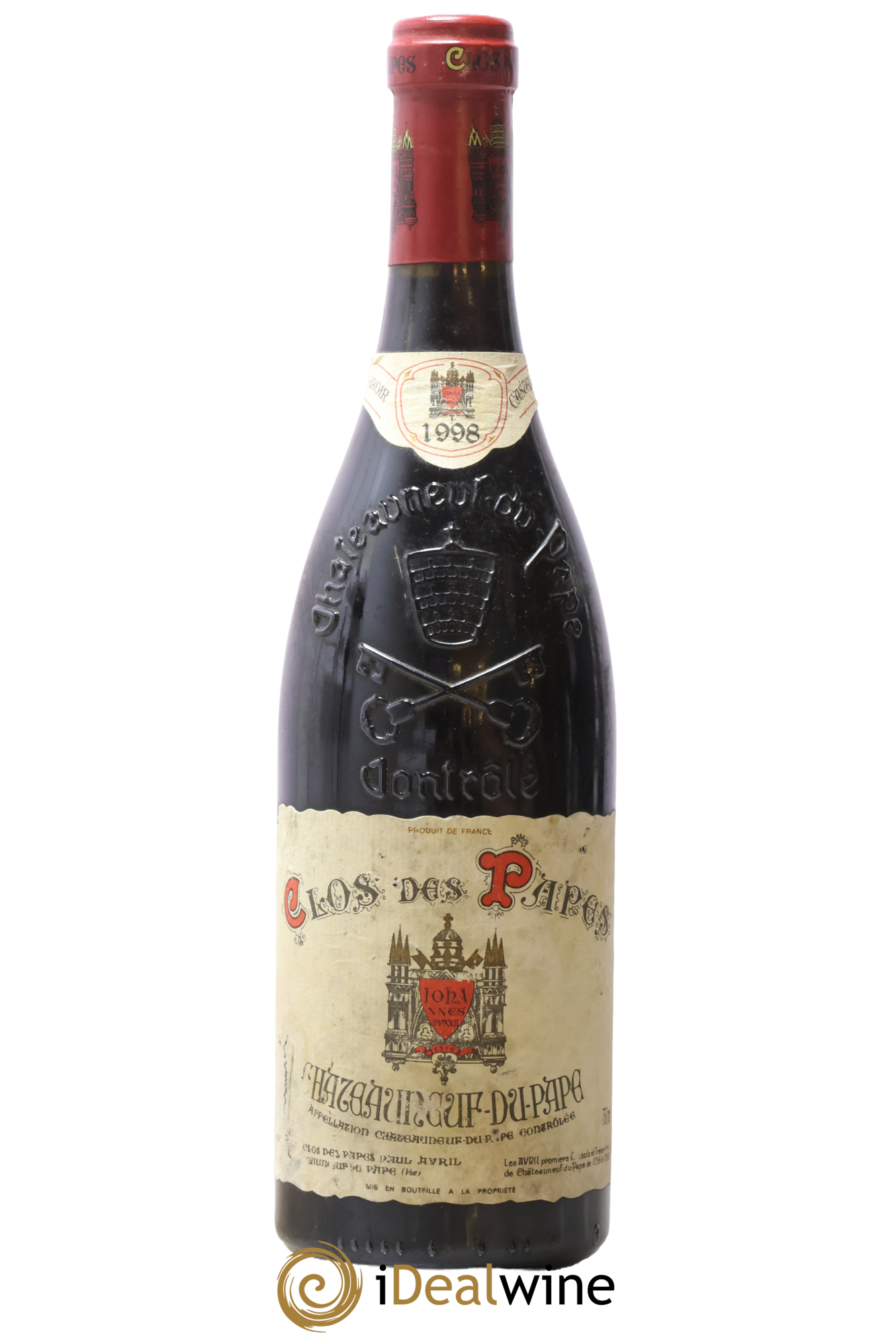 Châteauneuf-du-Pape Clos des Papes - Paul Avril 1998 - Lot de 1 bouteille - 0
