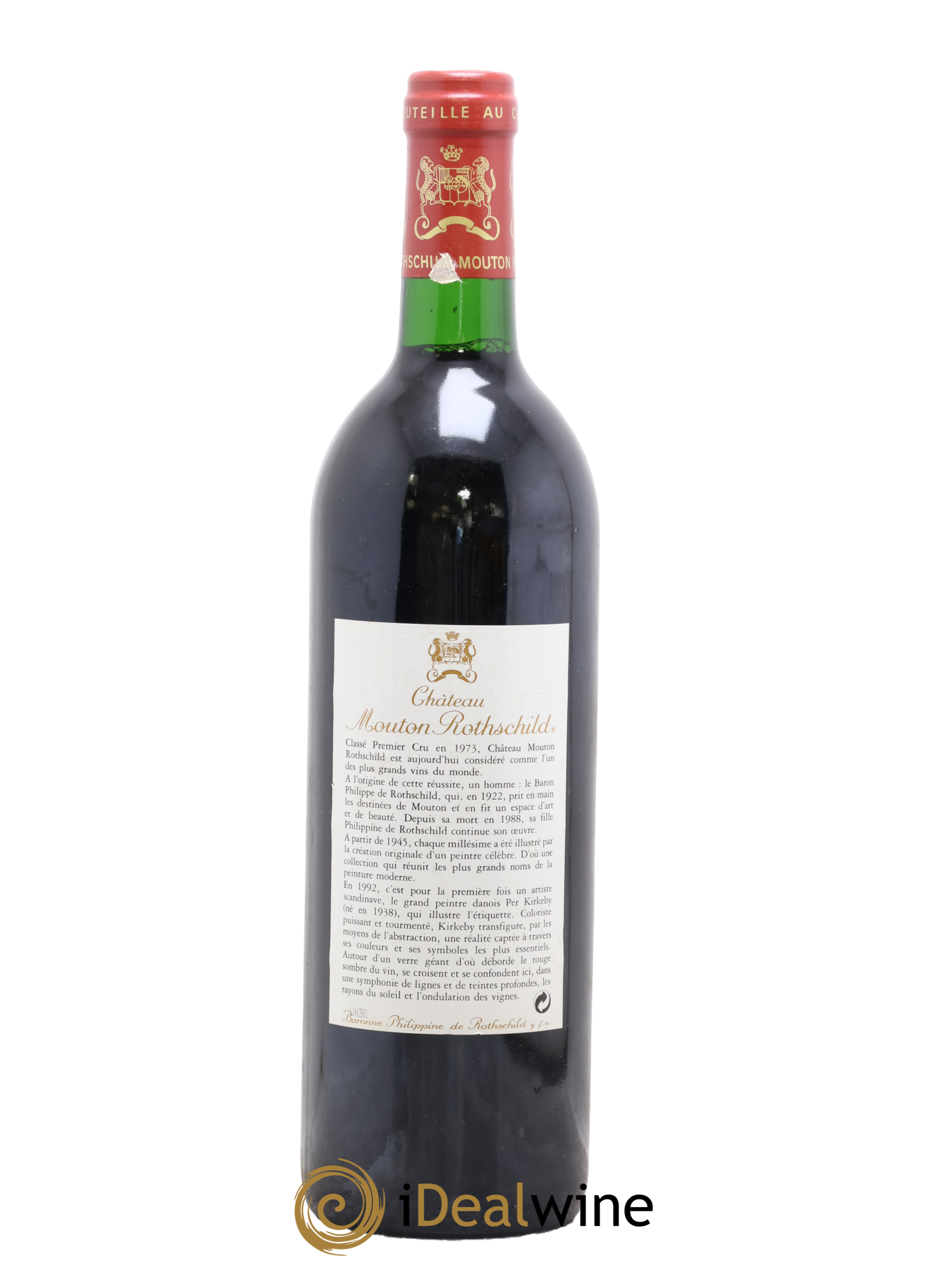 Château Mouton Rothschild 1er Grand Cru Classé 1992 - Lot de 1 bouteille - 1
