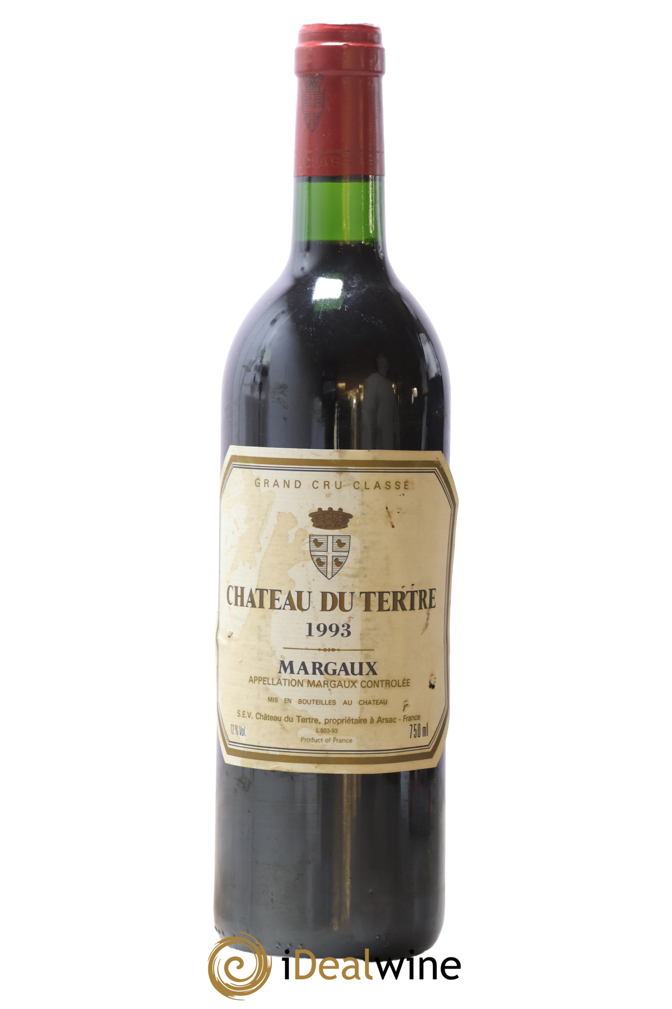 Château du Tertre 5ème Grand Cru Classé 1993 - Lot de 1 bouteille - 0